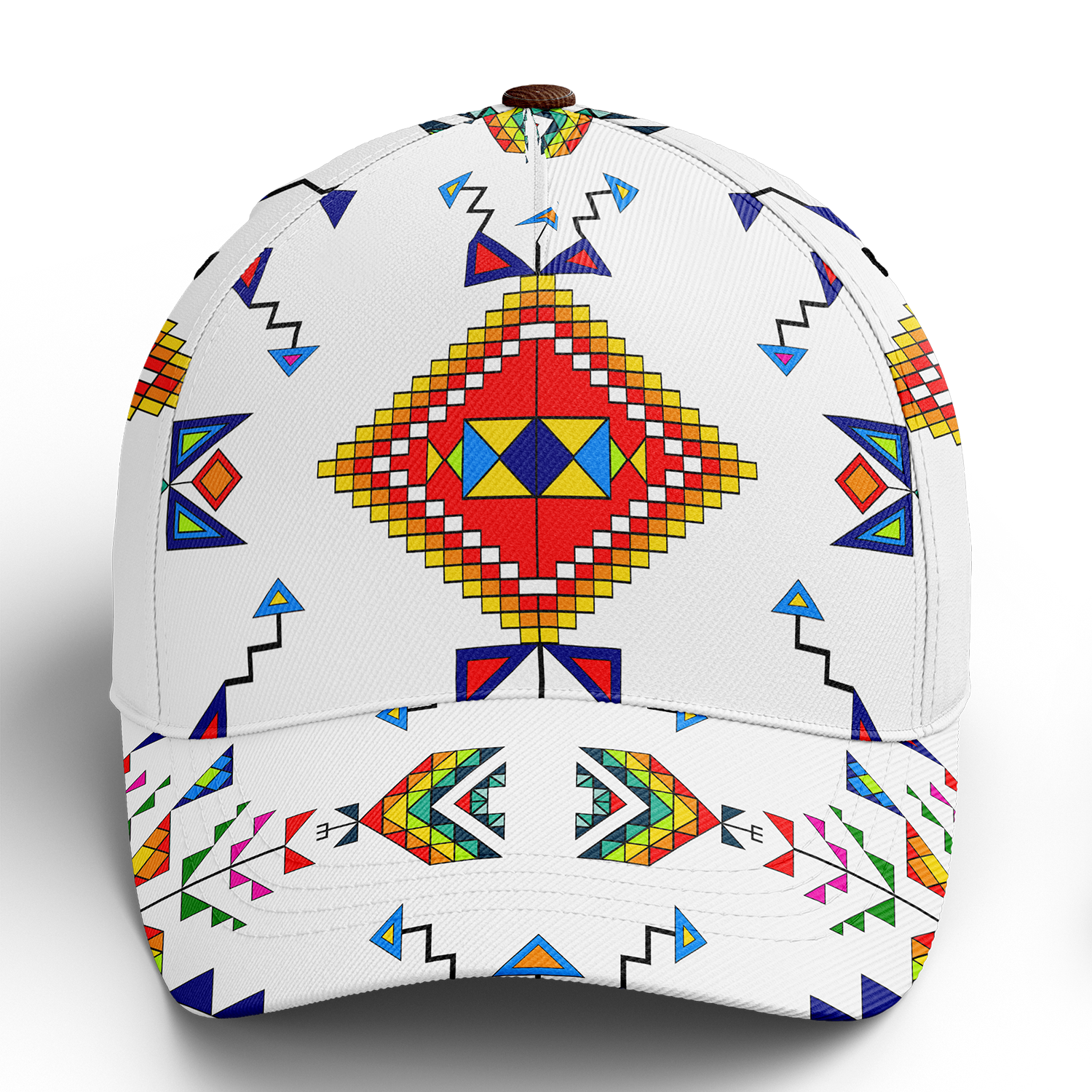 Buffalo Jump White Snapback Hat