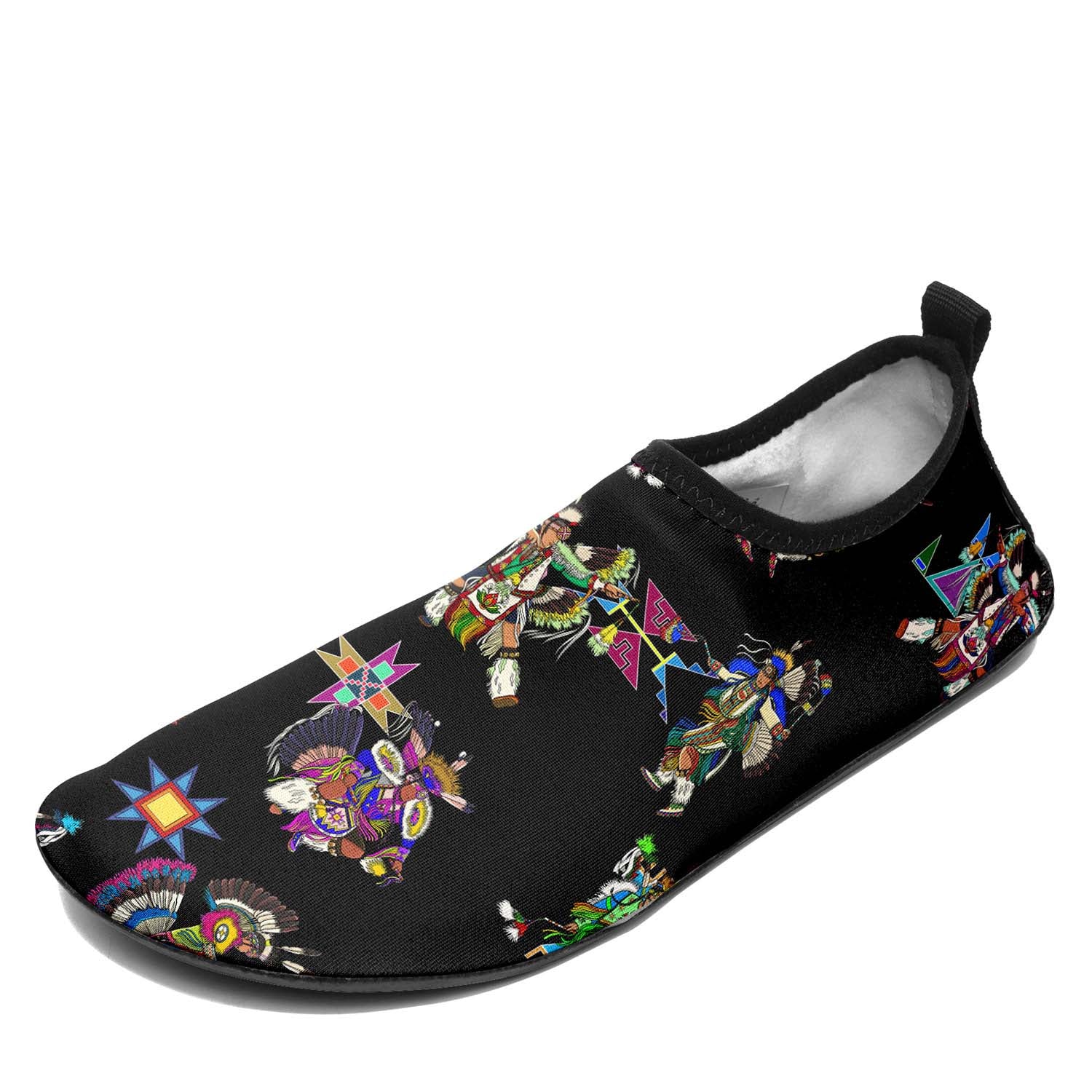 Men's Fancy Dancers Black Sockamoccs