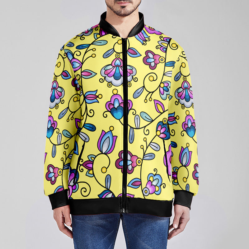 Autumn Bundle Blessing Yellow Youth Zippered Collared Lightweight Jacket