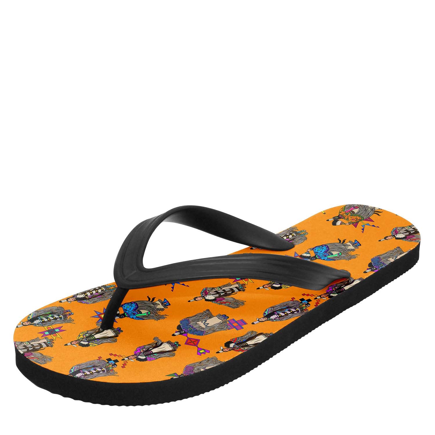 Women's Tradish Dancers Orange Flip Flops