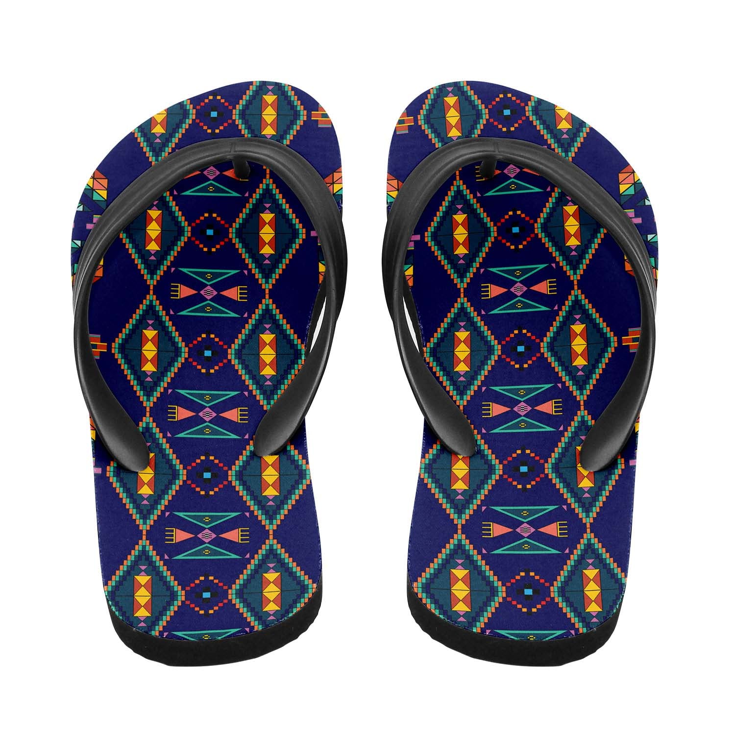 Travois Tipi Blue Flip Flops