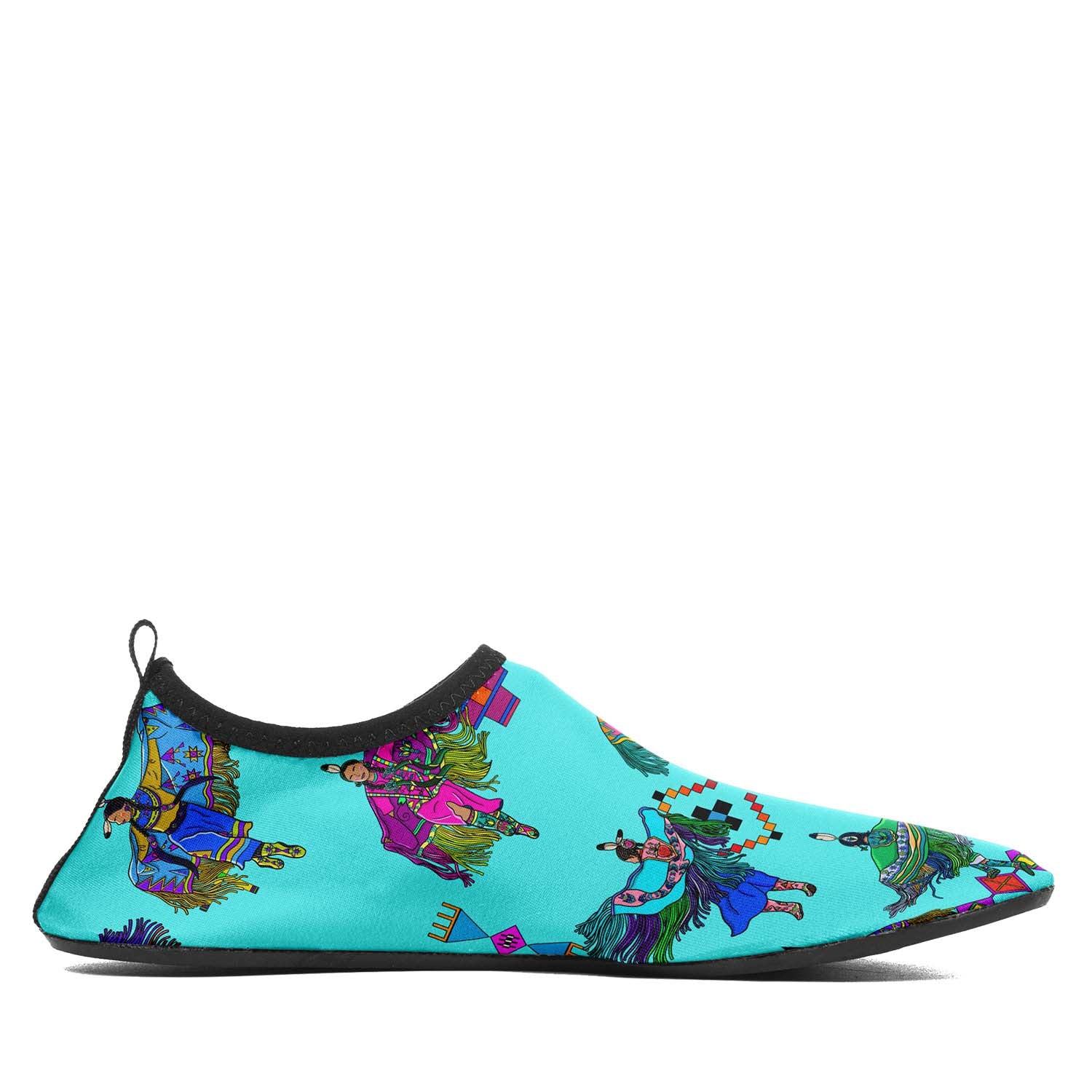 Women's Fancy Dancers Turquoise Sockamoccs