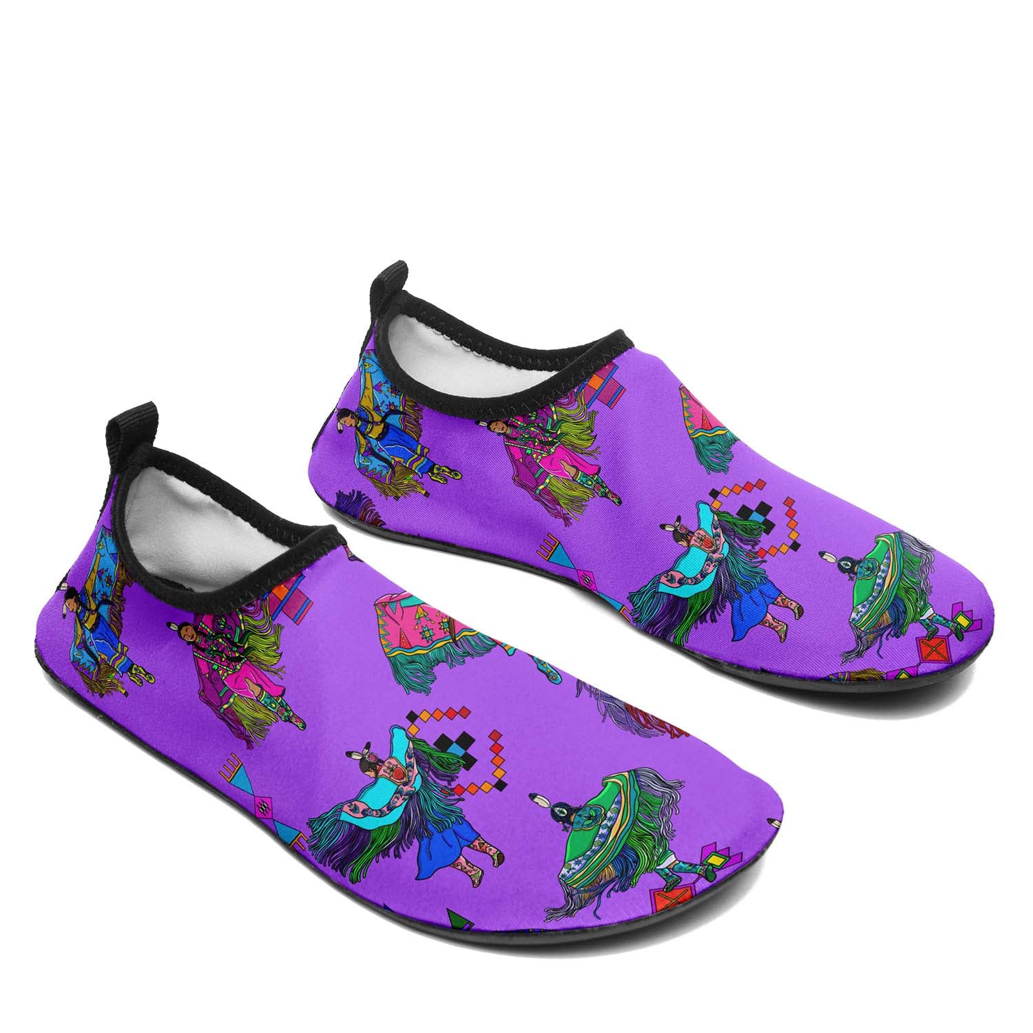 Women's Fancy Dancers Purple Sockamoccs