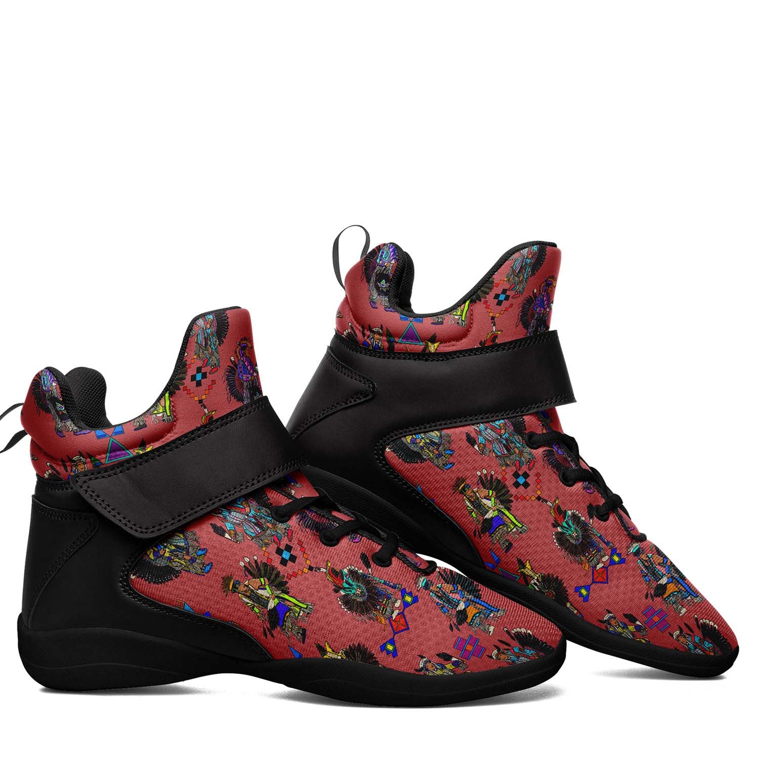 Men's Tradish Dancers Terra Cotta Ipottaa Basketball / Sport High Top Shoes - Black Sole