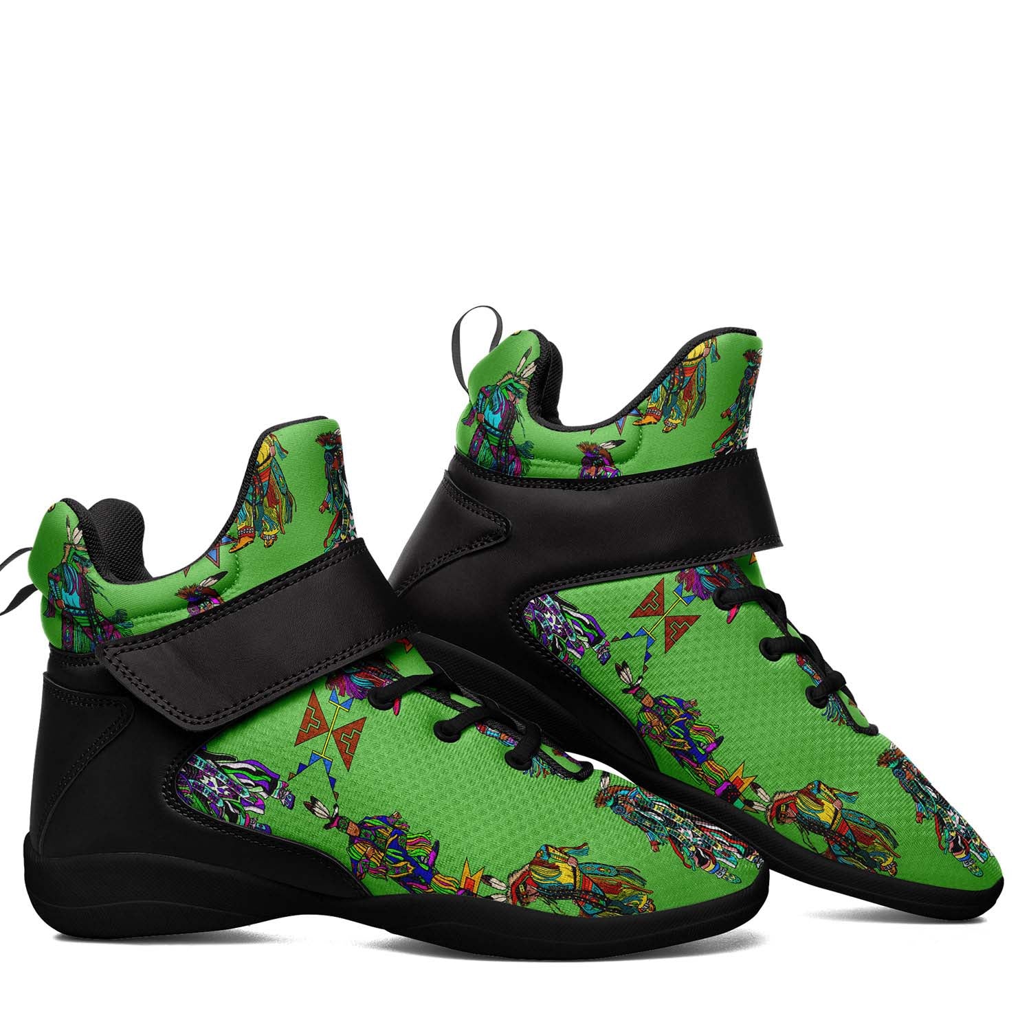 Men's Grass Dancers Ipottaa Basketball / Sport High Top Shoes - Black Sole