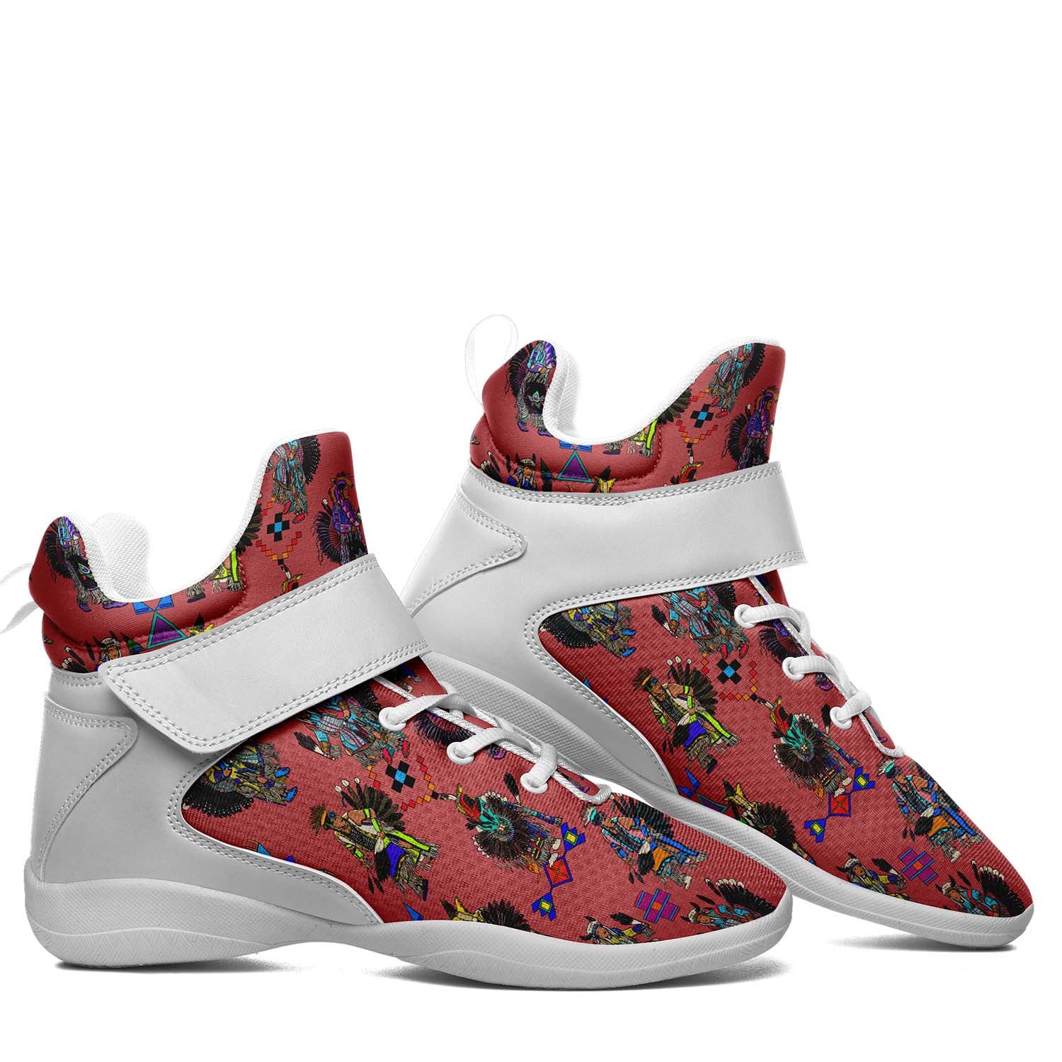 Men's Tradish Dancers Terra Cotta Ipottaa Basketball / Sport High Top Shoes - White Sole