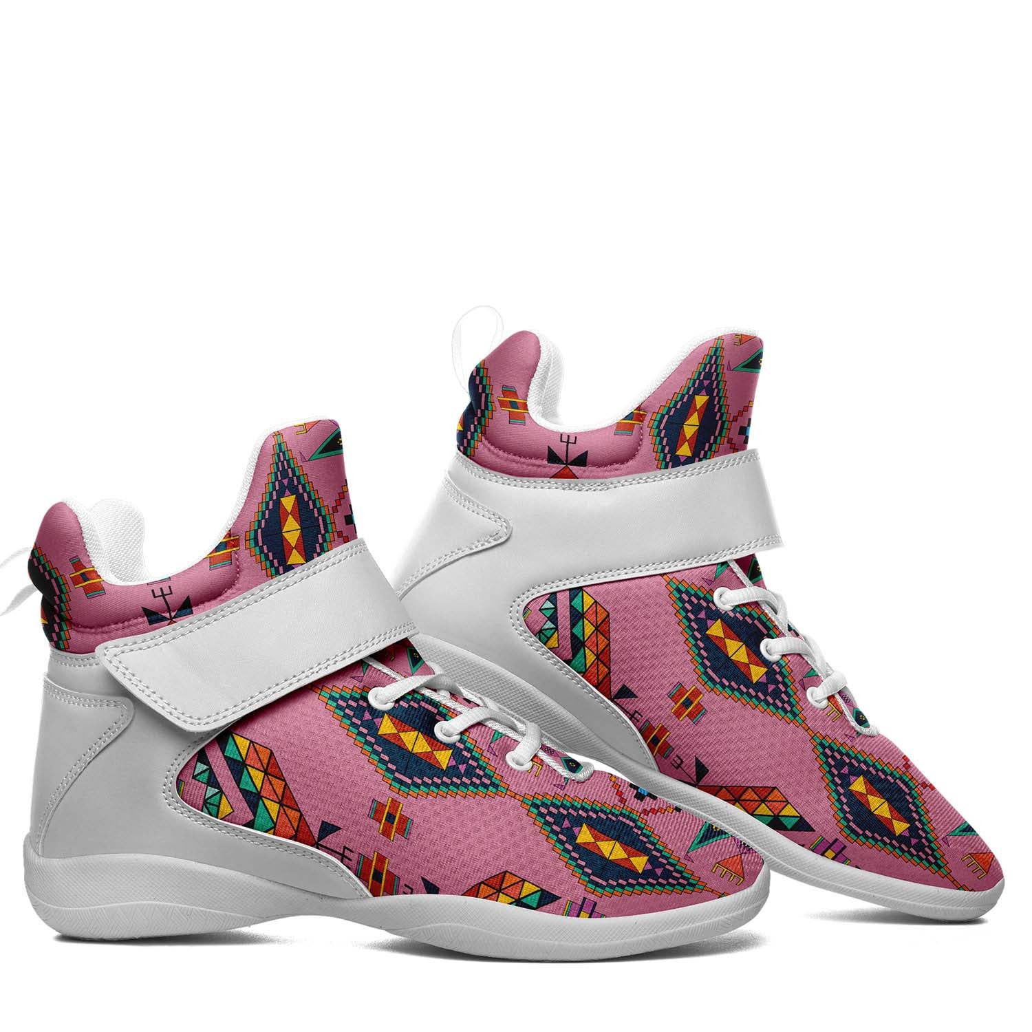 Travois Tipi Dusky Sunset Ipottaa Basketball / Sport High Top Shoes - White Sole