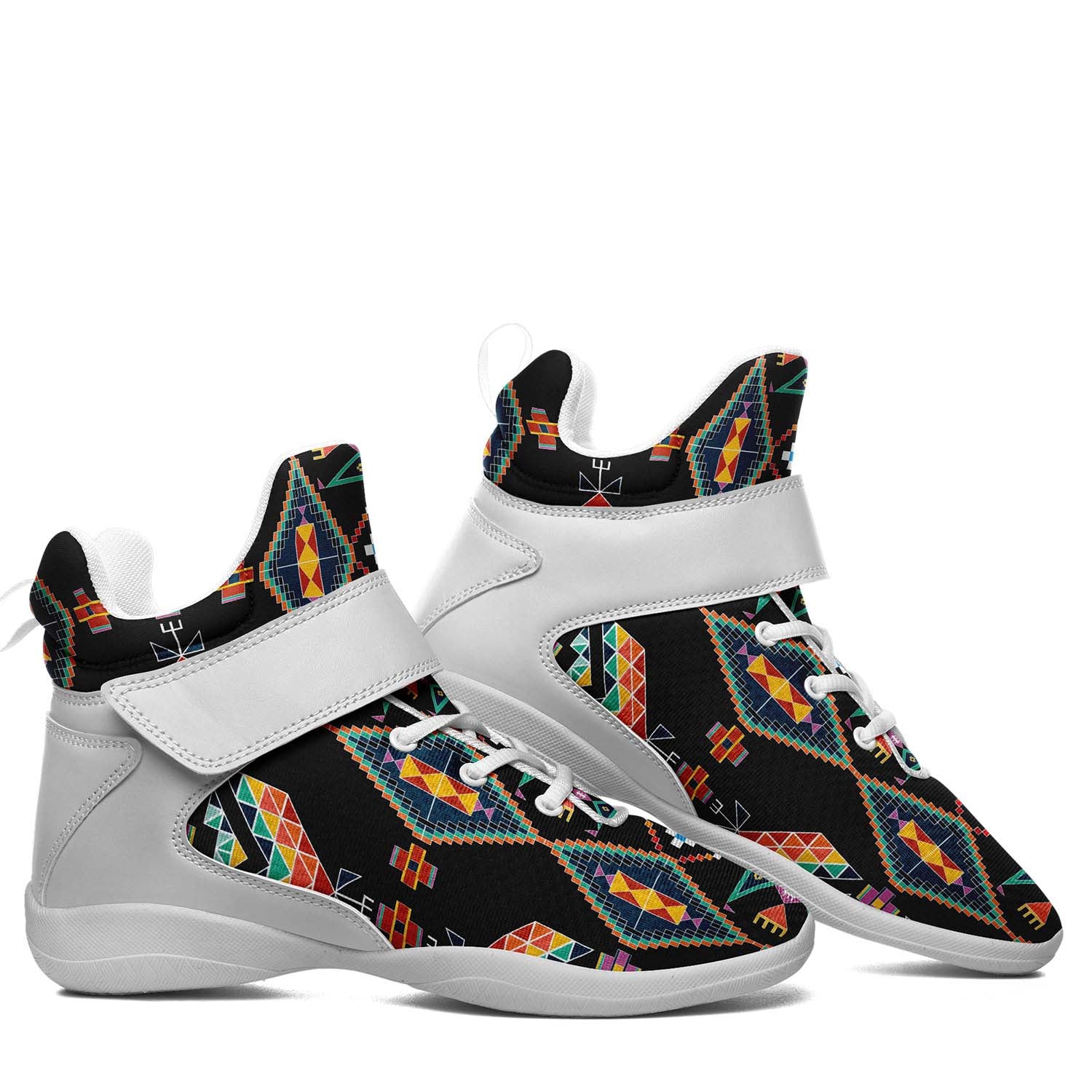 Travois Tipi Black Ipottaa Basketball / Sport High Top Shoes - White Sole