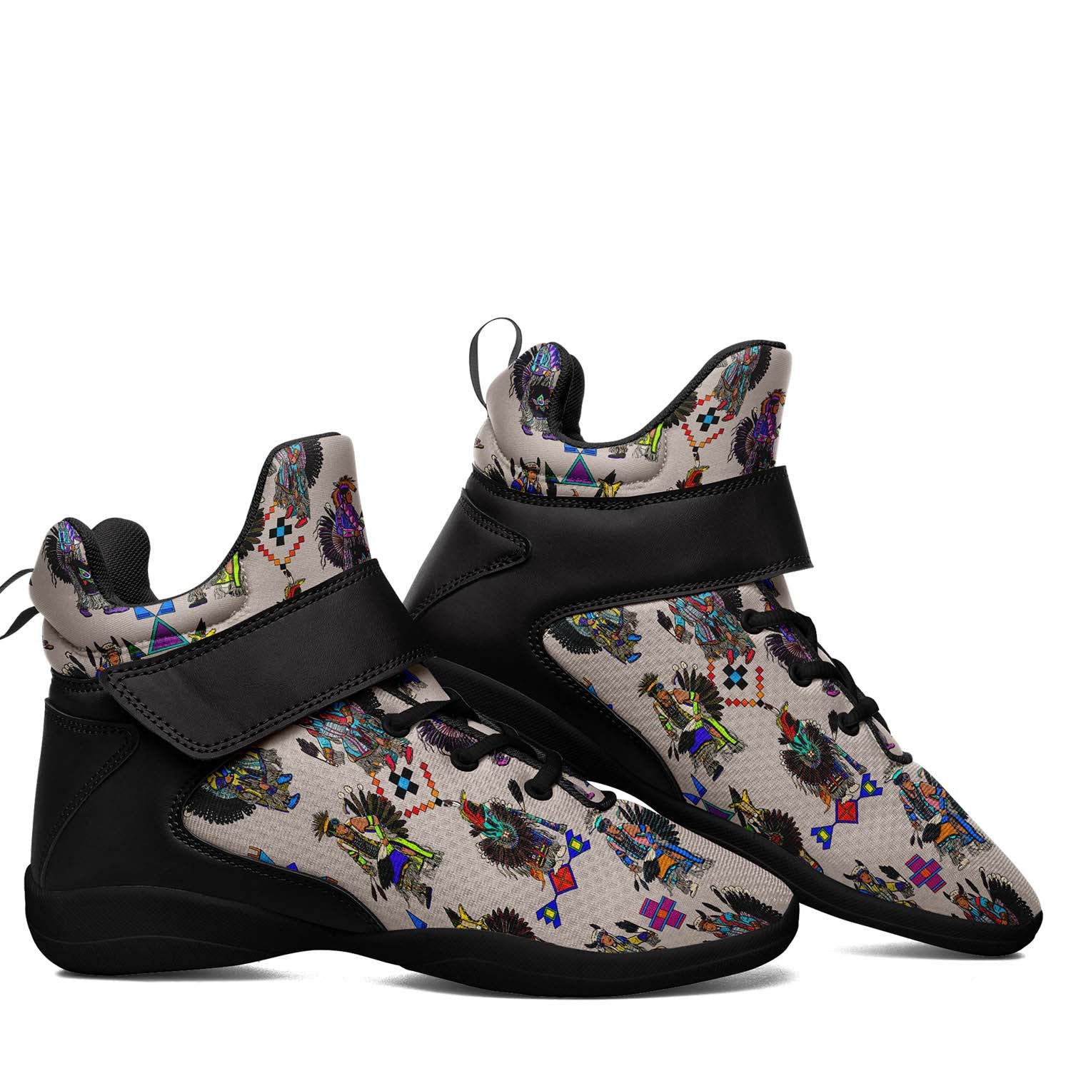 Men's Tradish Dancers Muslin Ipottaa Basketball / Sport High Top Shoes - Black Sole