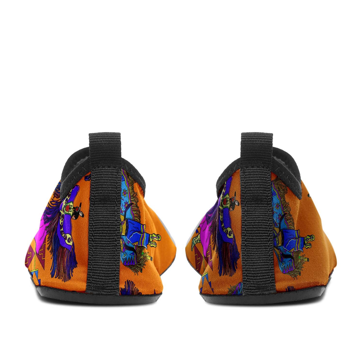 Women's Fancy Dancers Orange Sockamoccs