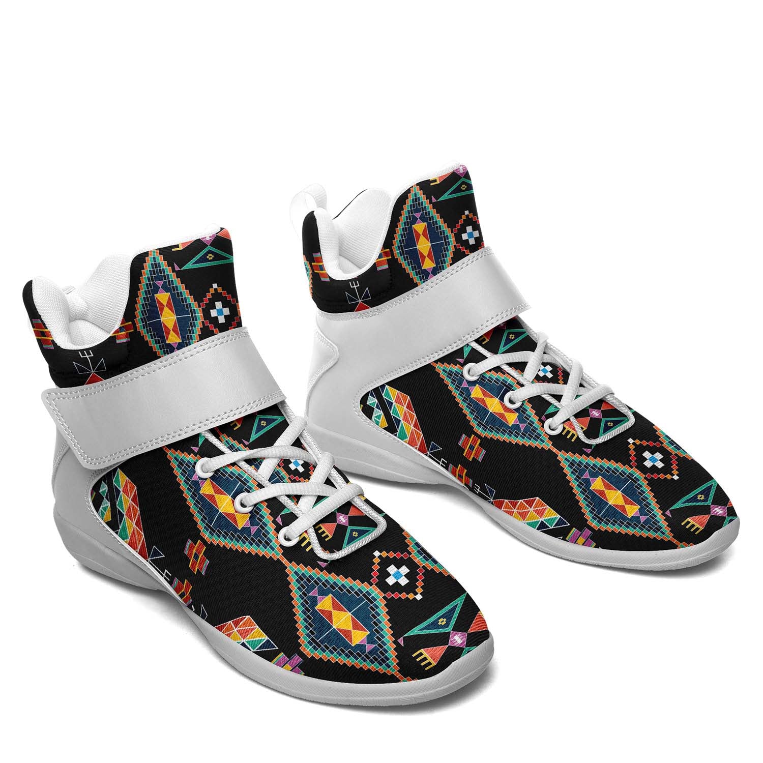 Travois Tipi Black Ipottaa Basketball / Sport High Top Shoes - White Sole