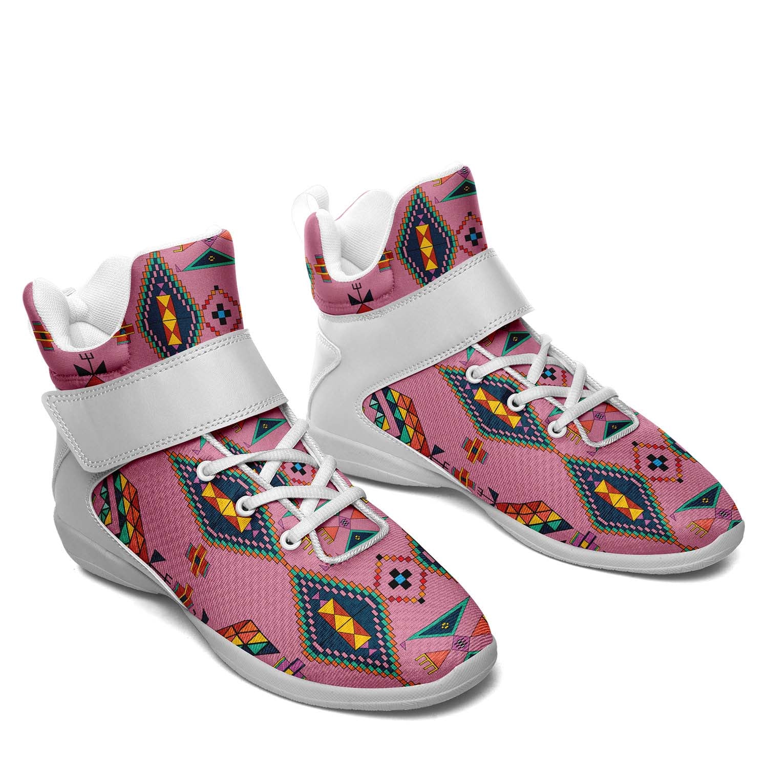 Travois Tipi Dusky Sunset Ipottaa Basketball / Sport High Top Shoes - White Sole