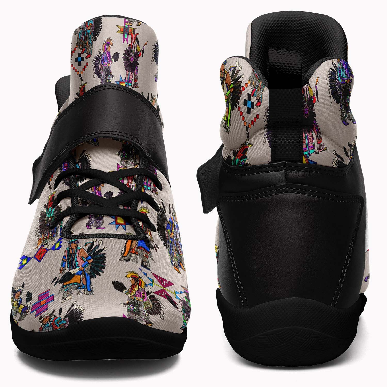 Men's Tradish Dancers Muslin Ipottaa Basketball / Sport High Top Shoes - Black Sole