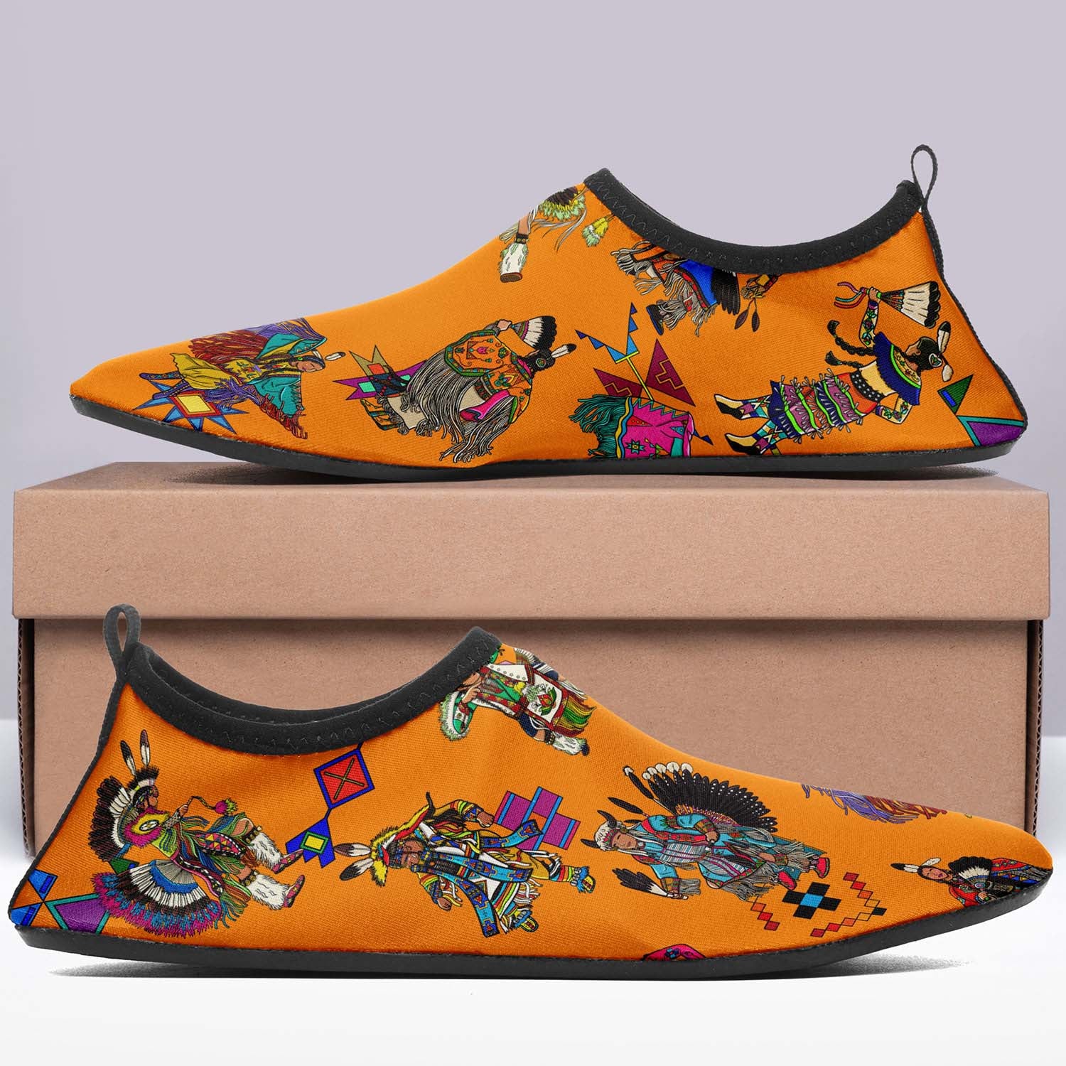 Grand Entry Dancers Orange Sockamoccs