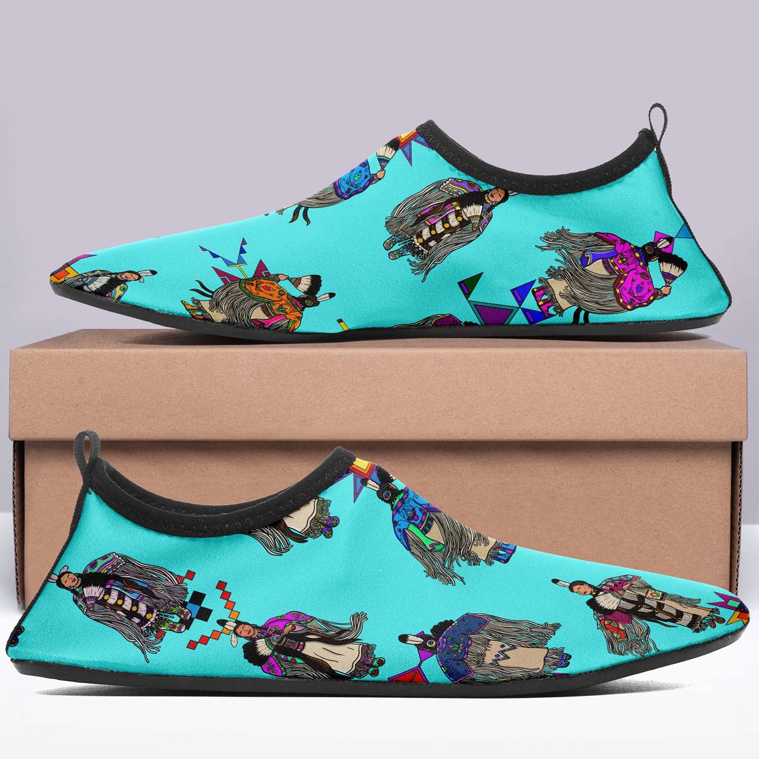 Women's Tradish Dancers Turquoise Sockamoccs