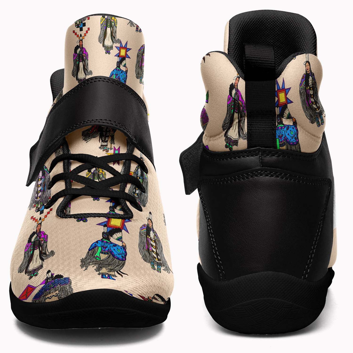 Women's Tradish Dancers Muslin Ipottaa Basketball / Sport High Top Shoes - Black Sole