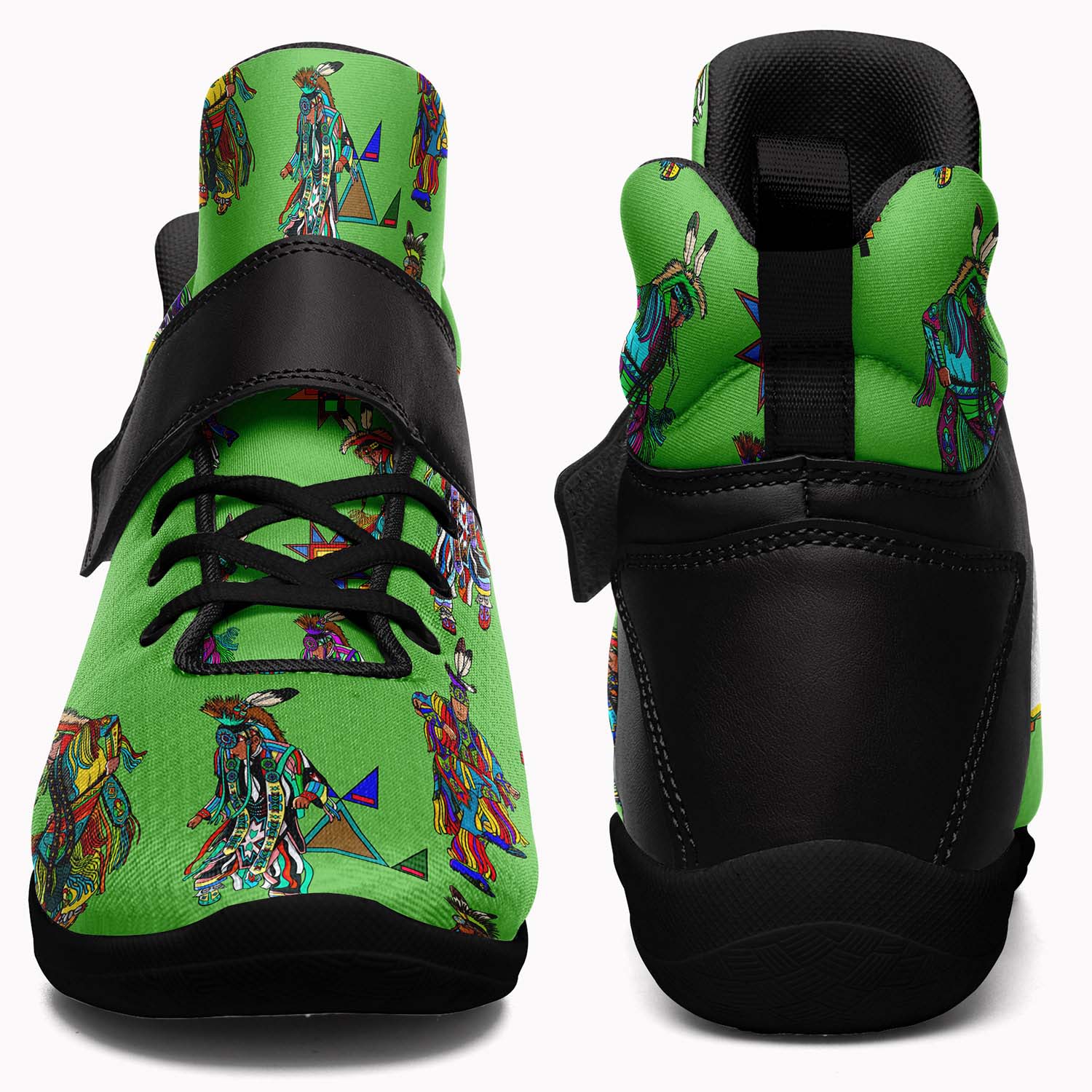 Men's Grass Dancers Ipottaa Basketball / Sport High Top Shoes - Black Sole