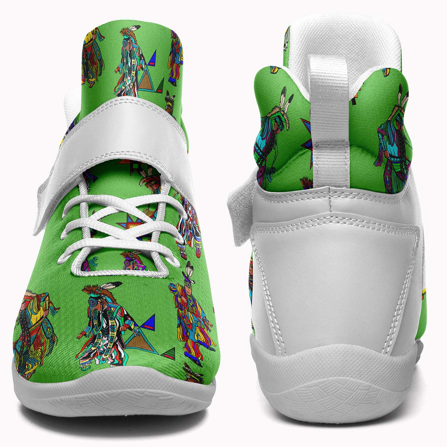Men's Grass Dancers Ipottaa Basketball / Sport High Top Shoes - White Sole