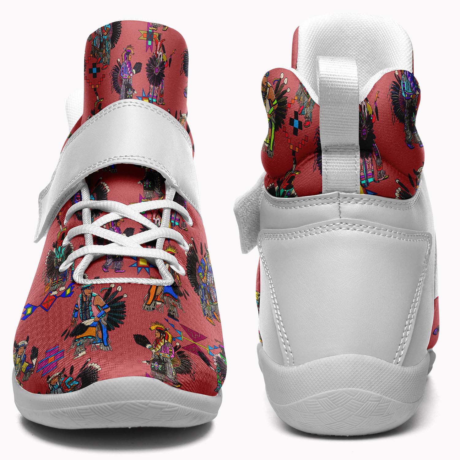Men's Tradish Dancers Terra Cotta Ipottaa Basketball / Sport High Top Shoes - White Sole