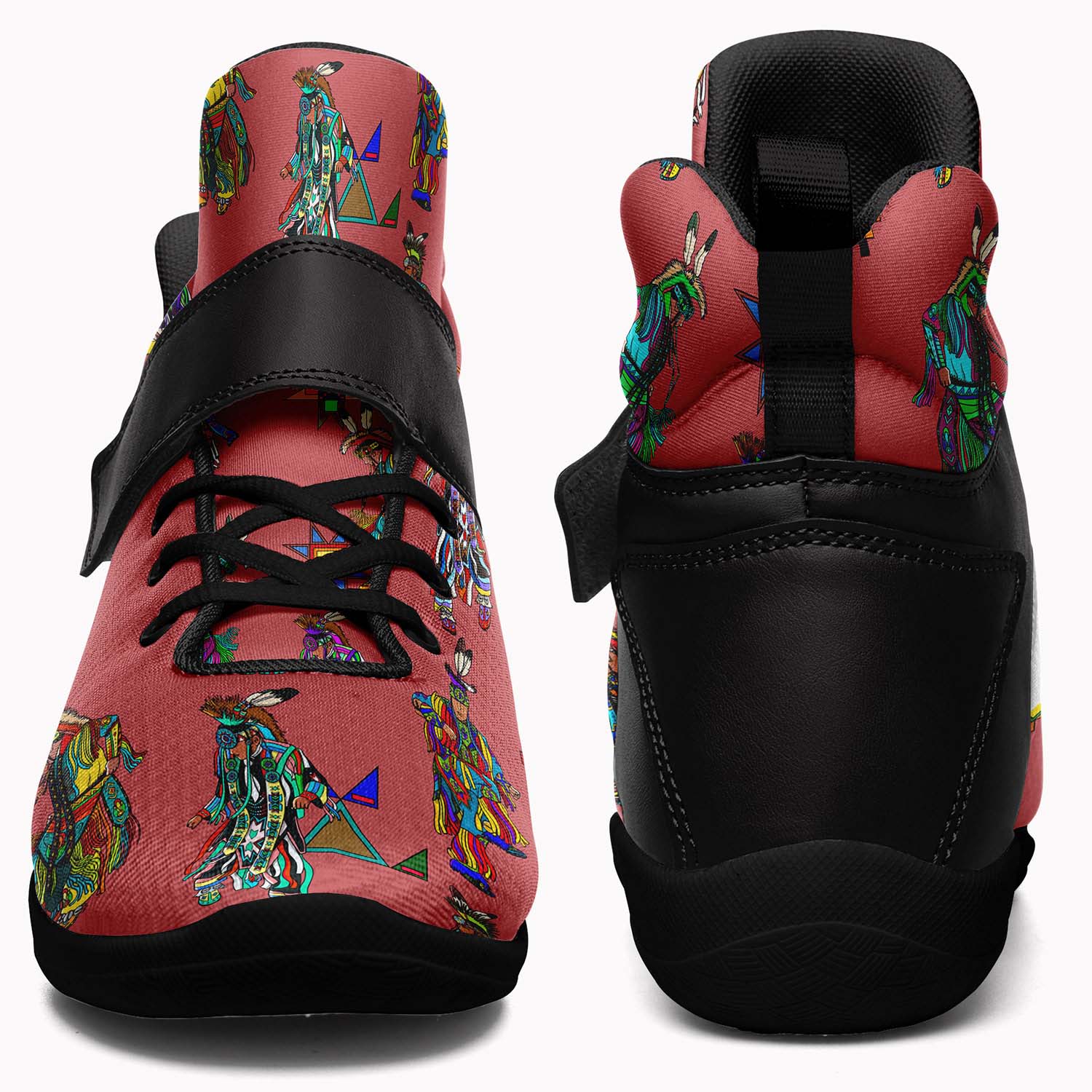 Men's Grass Dancers Terra Cotta Ipottaa Basketball / Sport High Top Shoes - Black Sole