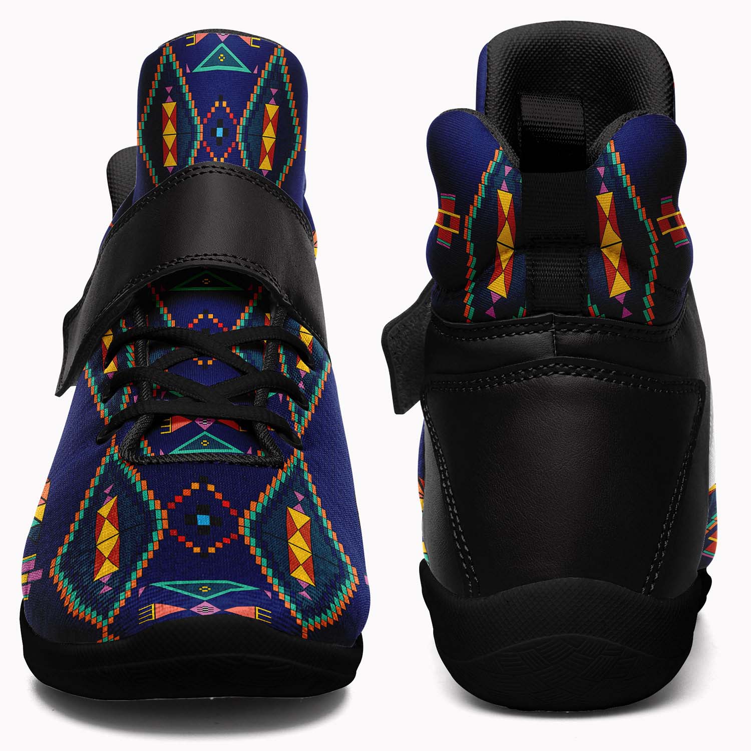 Travois Tipi Blue Ipottaa Basketball / Sport High Top Shoes - Black Sole
