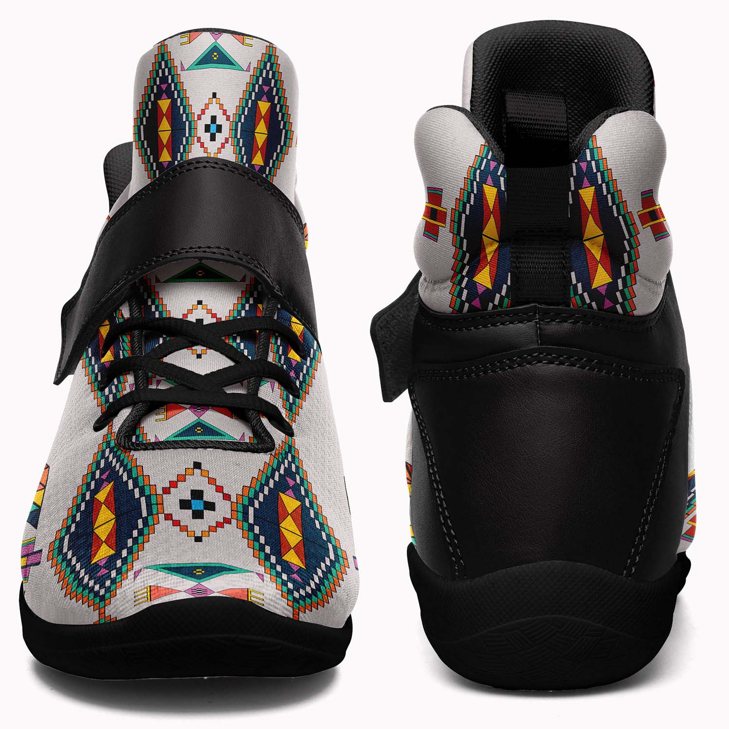 Travois Tipi Grey Ipottaa Basketball / Sport High Top Shoes - Black Sole