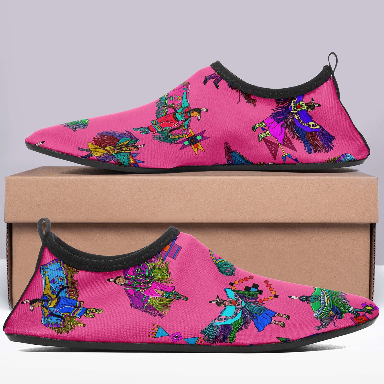 Women's Fancy Dancers Pink Sockamoccs