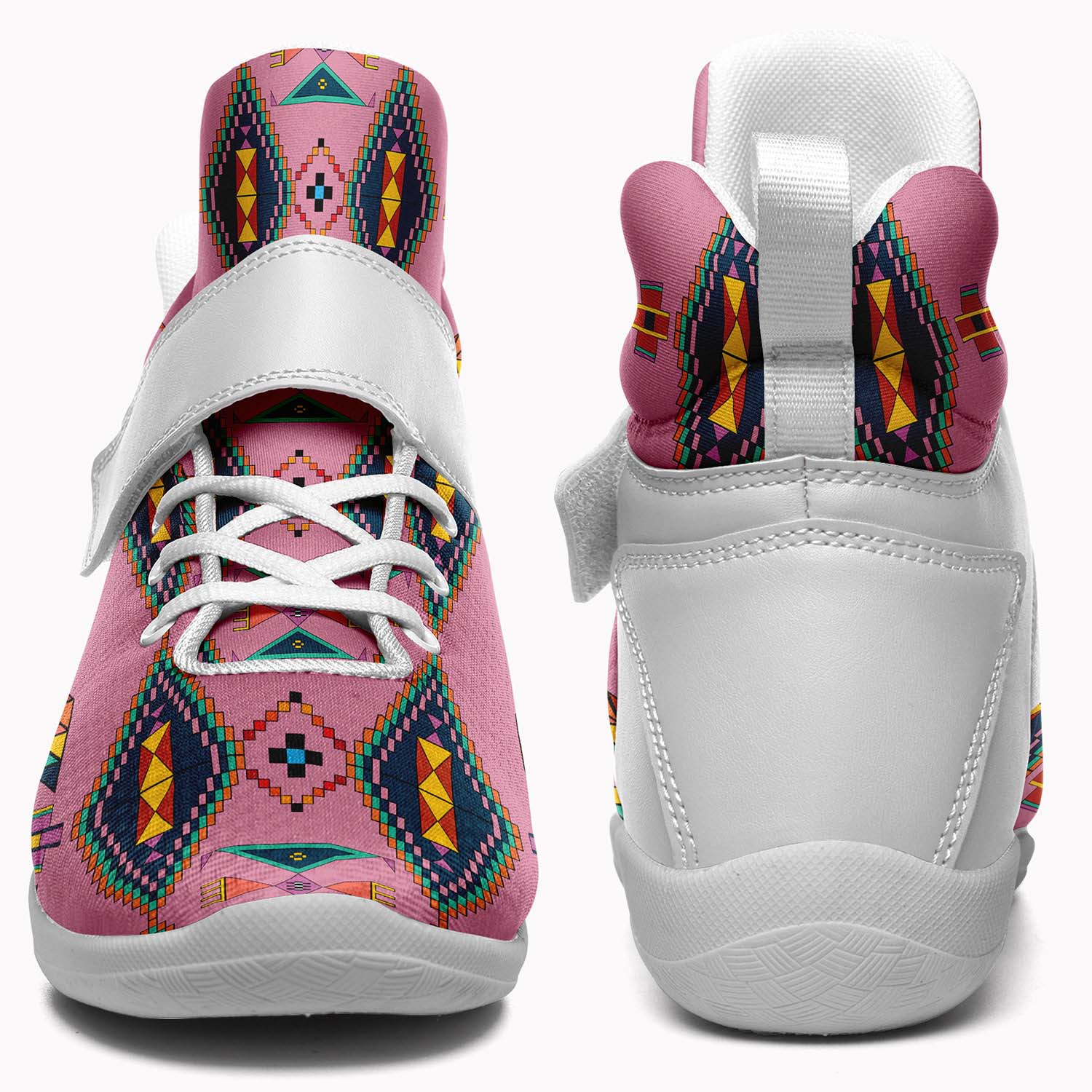Travois Tipi Dusky Sunset Ipottaa Basketball / Sport High Top Shoes - White Sole