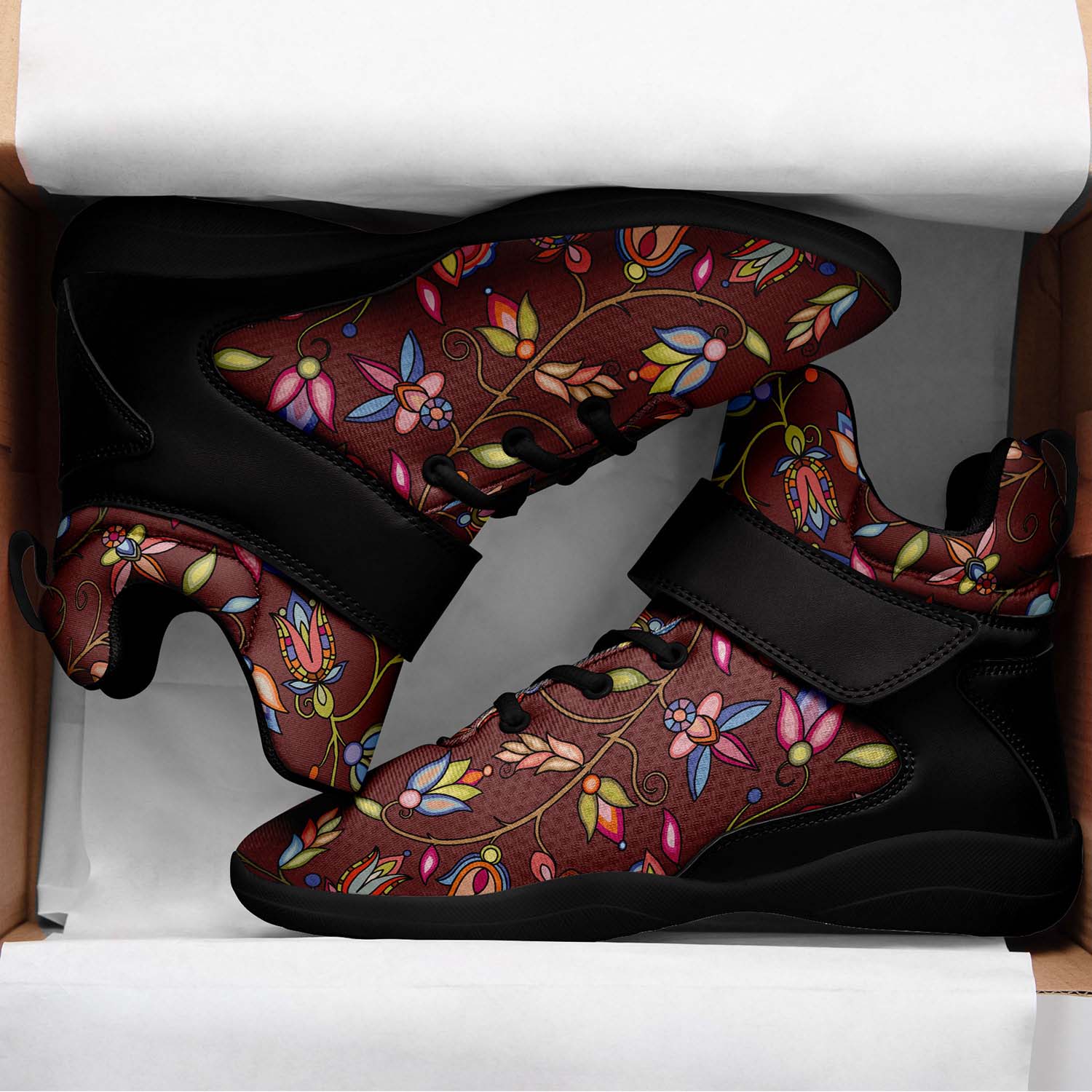 Buffalo Bloom Clay Ipottaa Basketball / Sport High Top Shoes - Black Sole