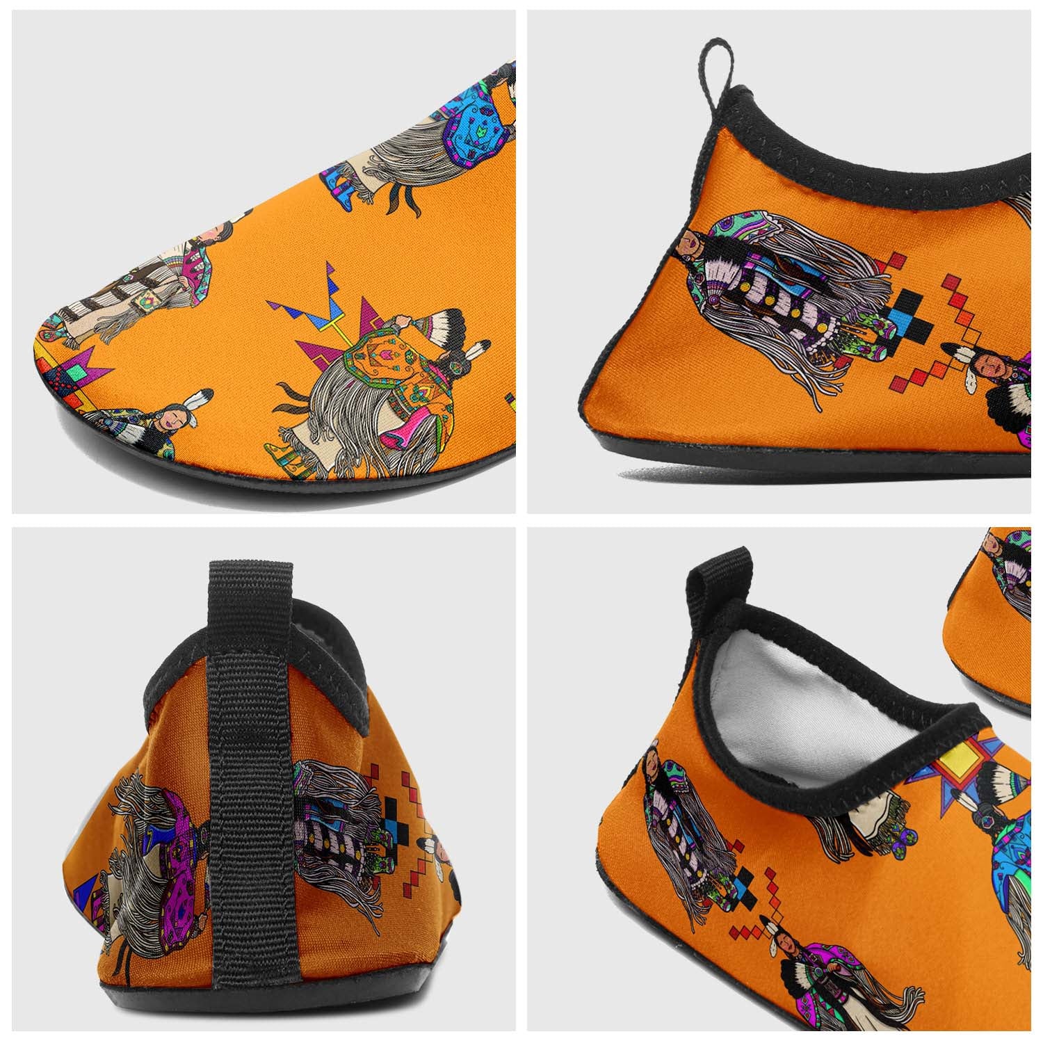 Women's Tradish Dancers Orange Sockamoccs