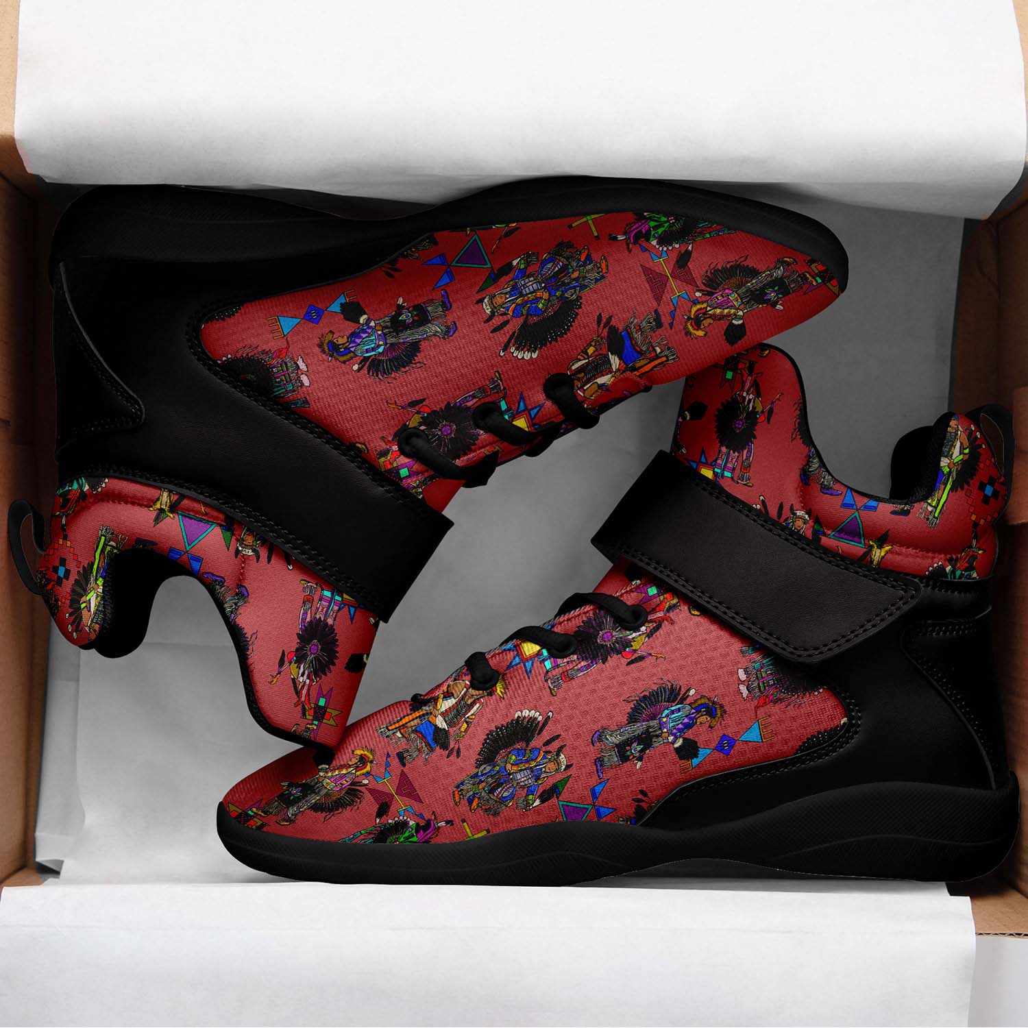 Men's Tradish Dancers Terra Cotta Ipottaa Basketball / Sport High Top Shoes - Black Sole