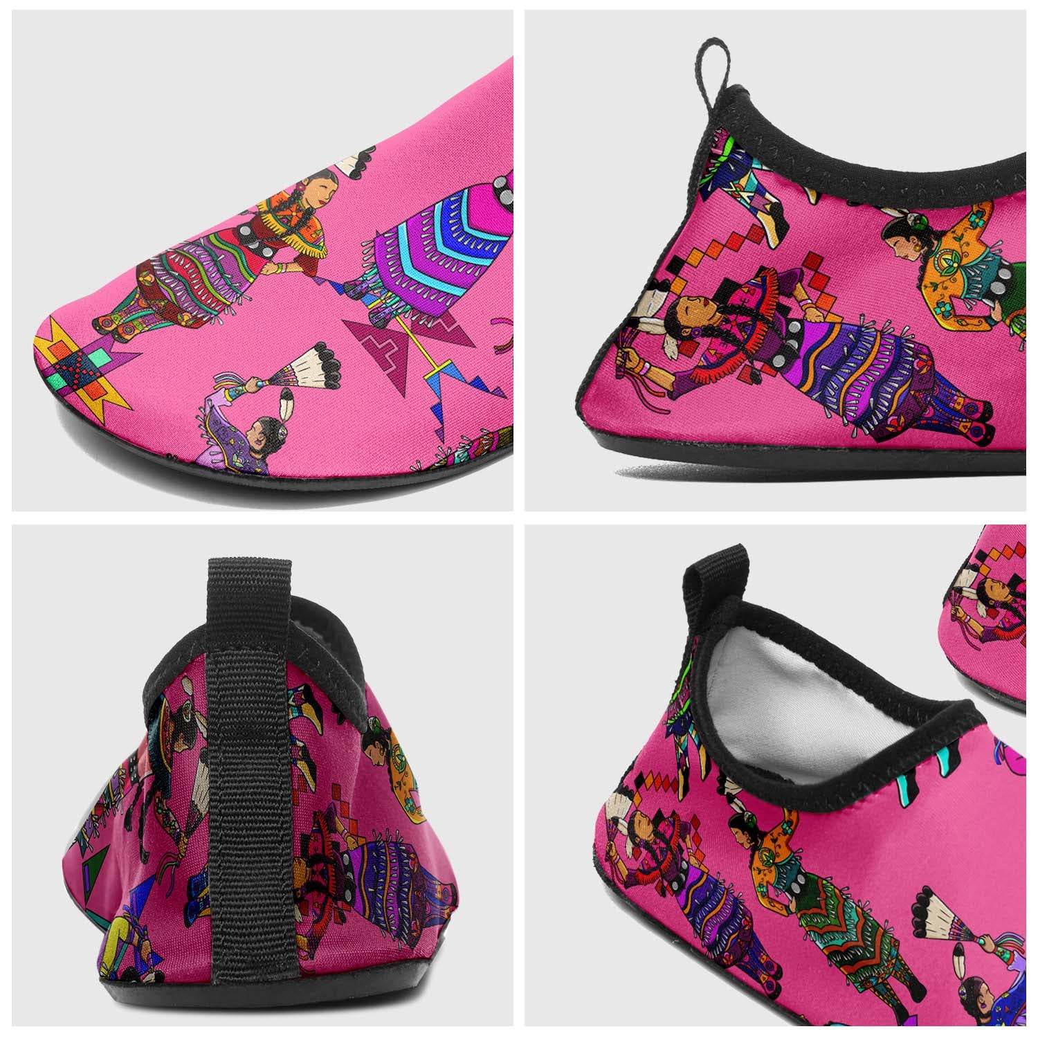 Women's Jingle Dancers Pink Sockamoccs