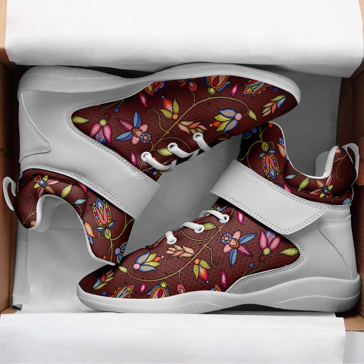 Buffalo Bloom Clay Ipottaa Basketball / Sport High Top Shoes - White Sole