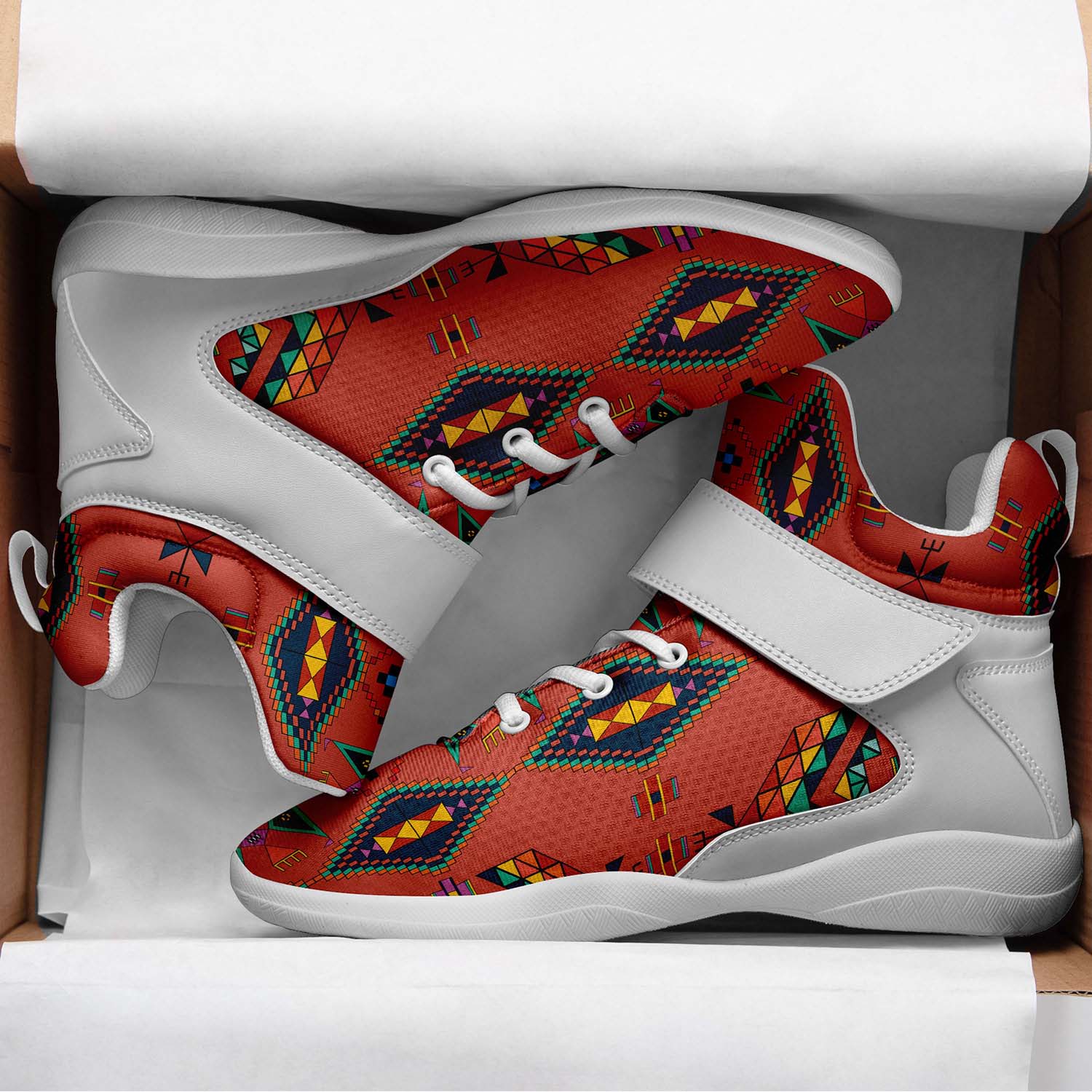 Travois Tipi Canyon Earth Ipottaa Basketball / Sport High Top Shoes - White Sole