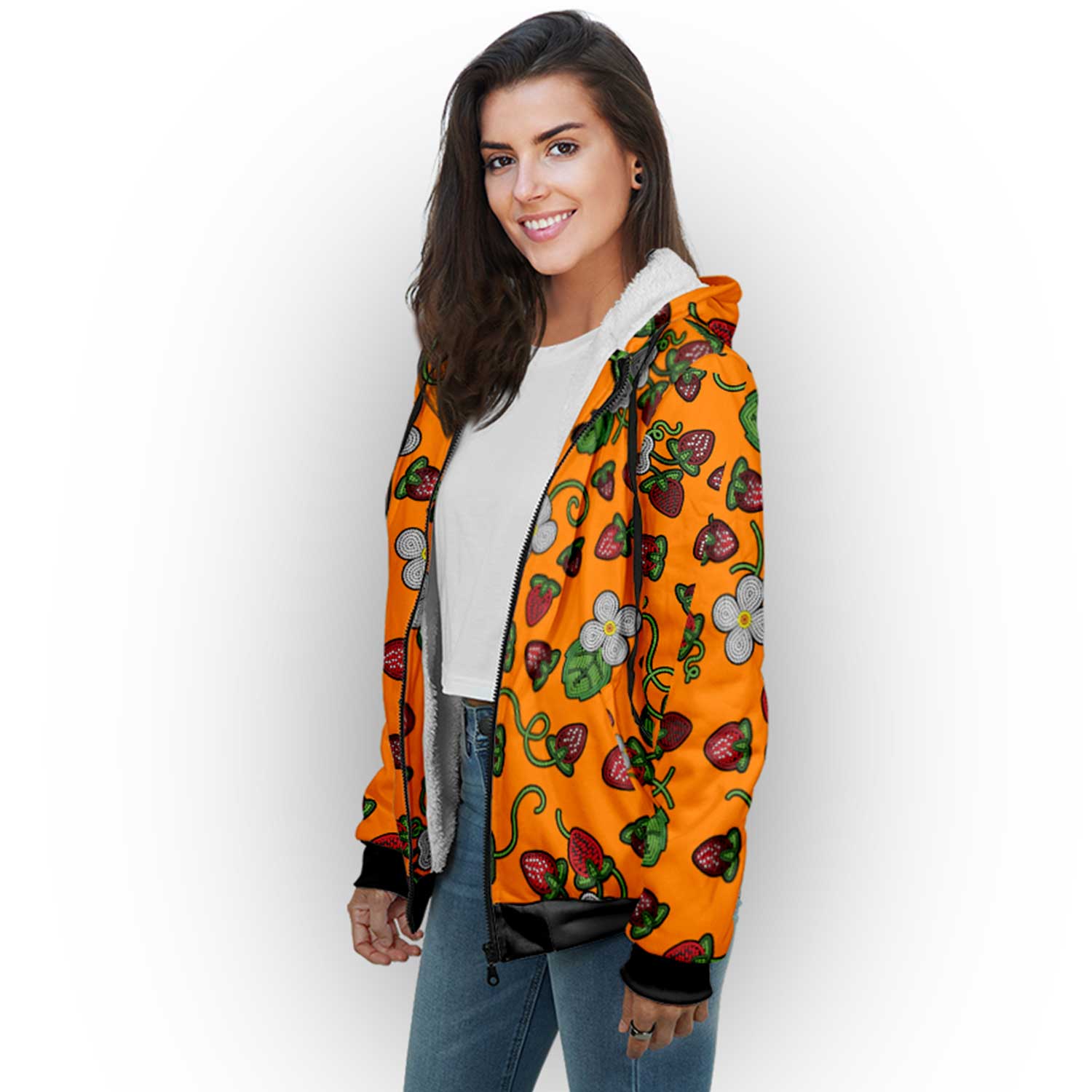 Strawberry Dreams Carrot Sherpa Hoodie