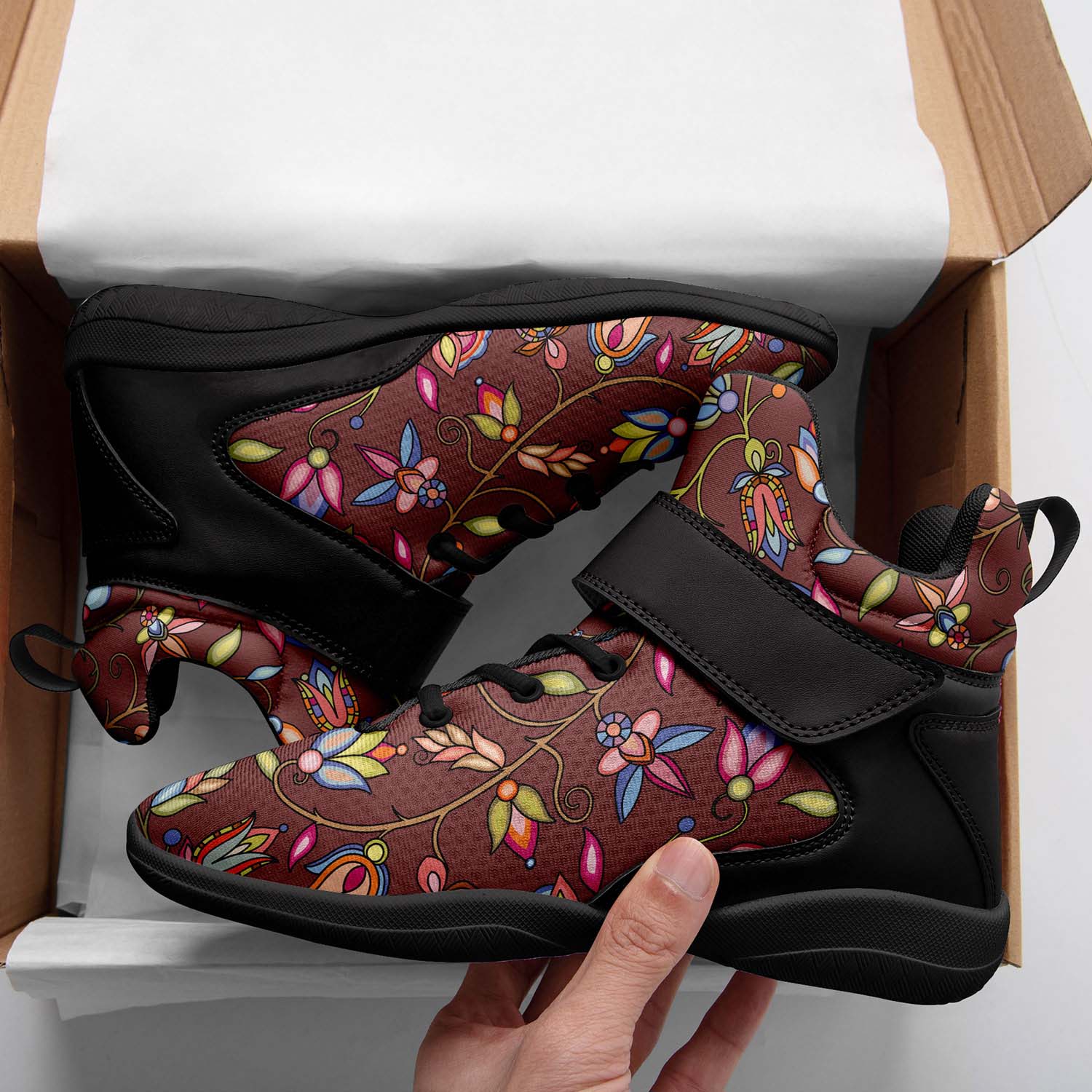 Buffalo Bloom Clay Ipottaa Basketball / Sport High Top Shoes - Black Sole