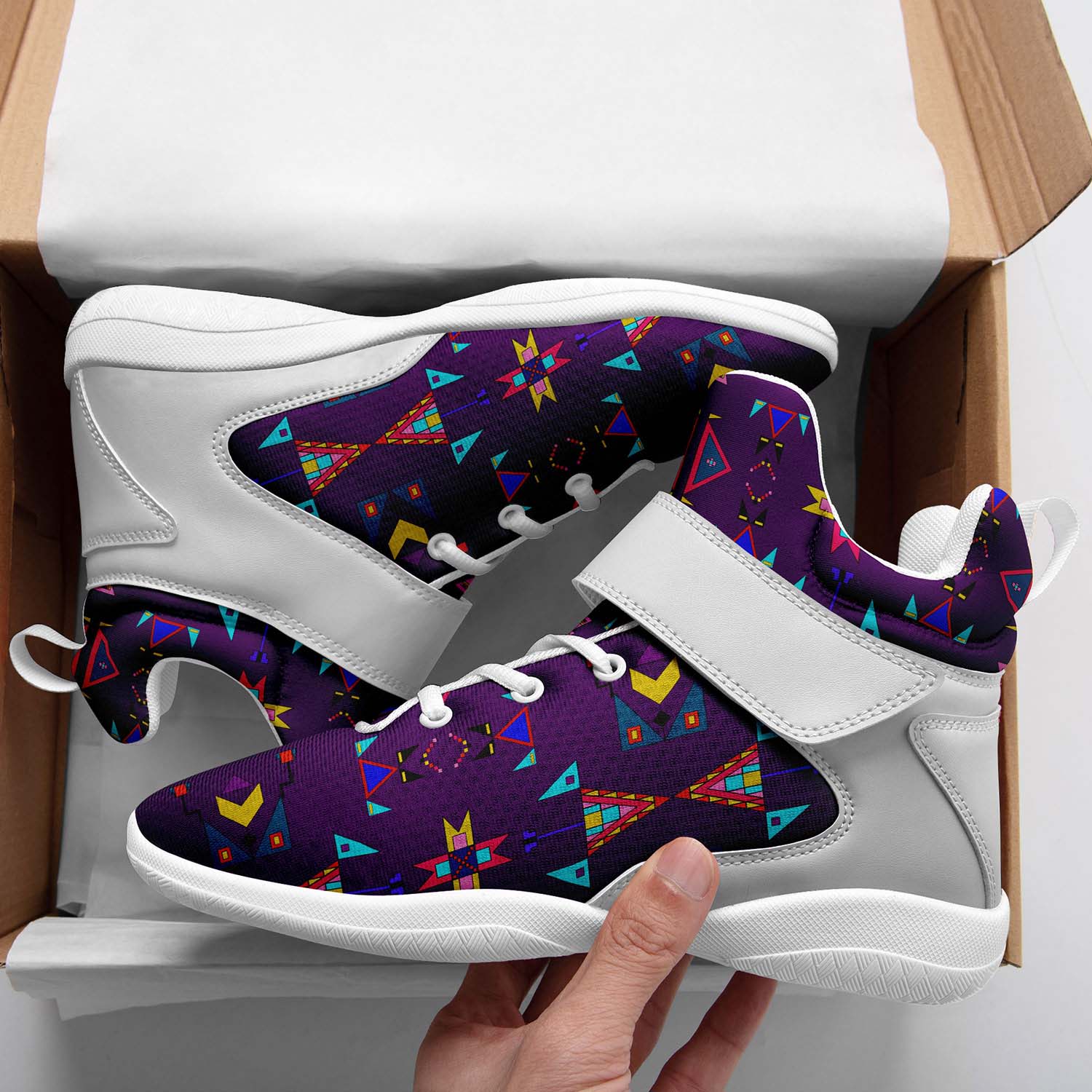 Enemy Territory Berry Ipottaa Basketball / Sport High Top Shoes - White Sole