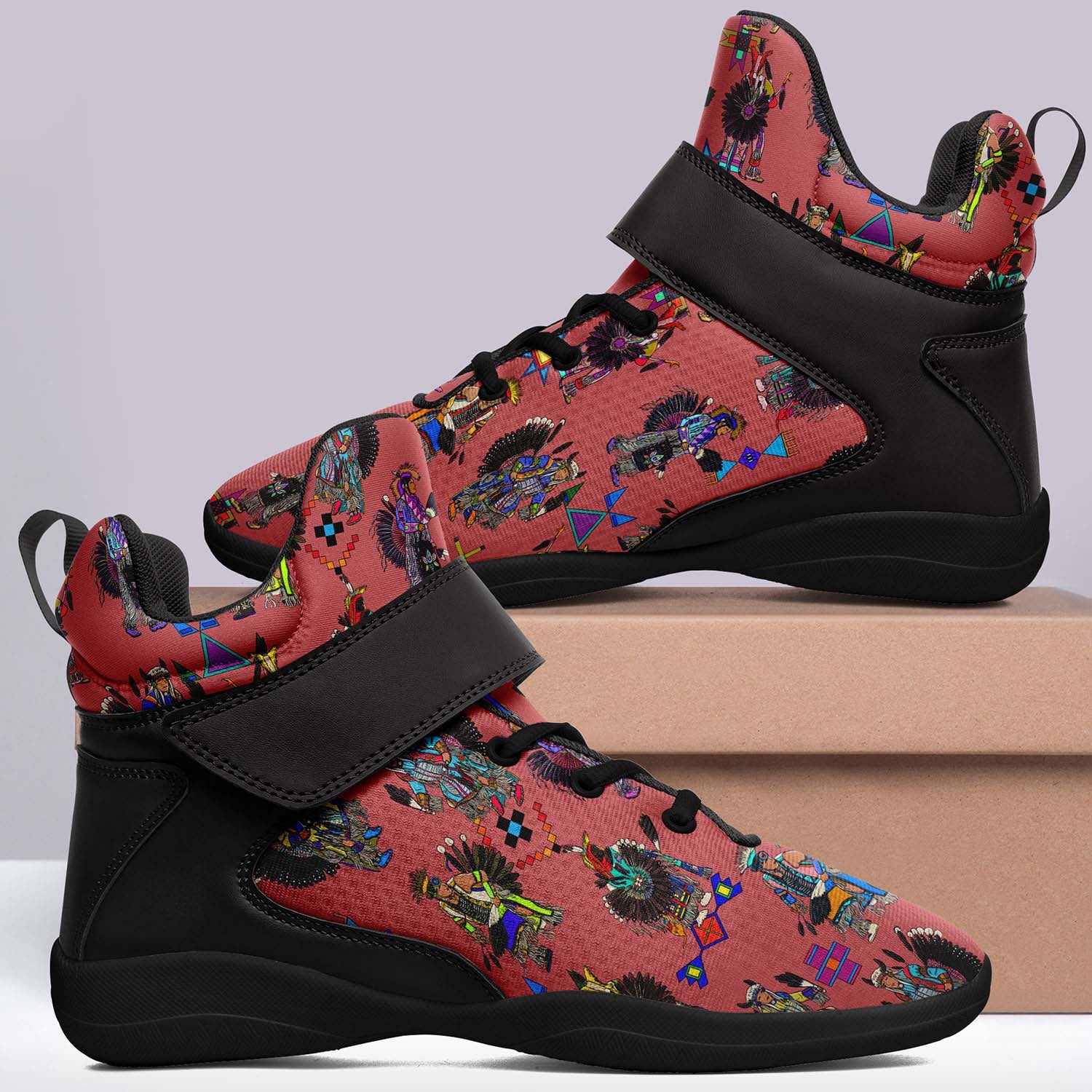 Men's Tradish Dancers Terra Cotta Ipottaa Basketball / Sport High Top Shoes - Black Sole