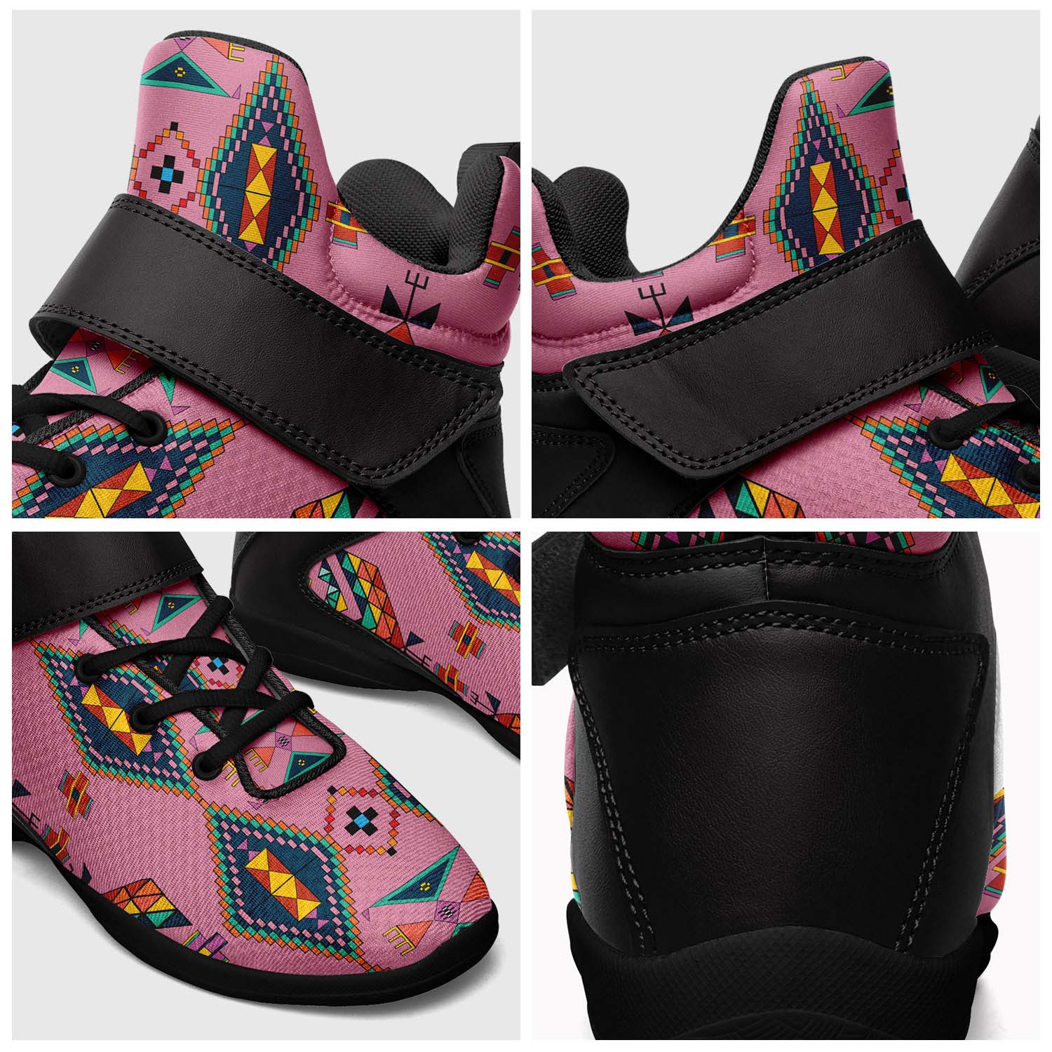 Travois Tipi Dusky Sunset Ipottaa Basketball / Sport High Top Shoes - Black Sole