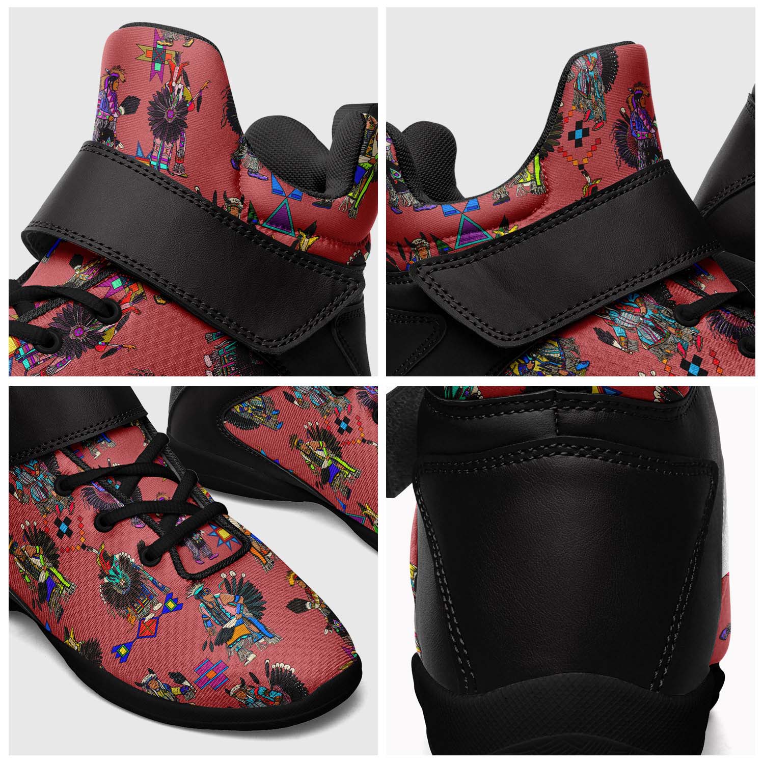 Men's Tradish Dancers Terra Cotta Ipottaa Basketball / Sport High Top Shoes - Black Sole
