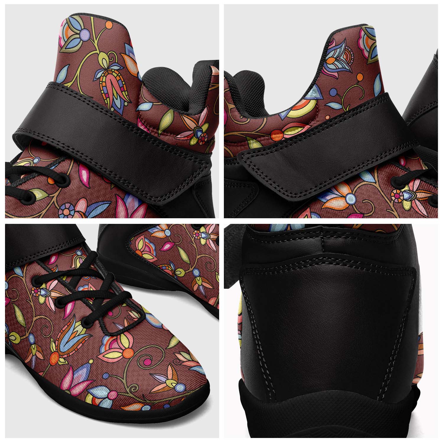 Buffalo Bloom Clay Ipottaa Basketball / Sport High Top Shoes - Black Sole