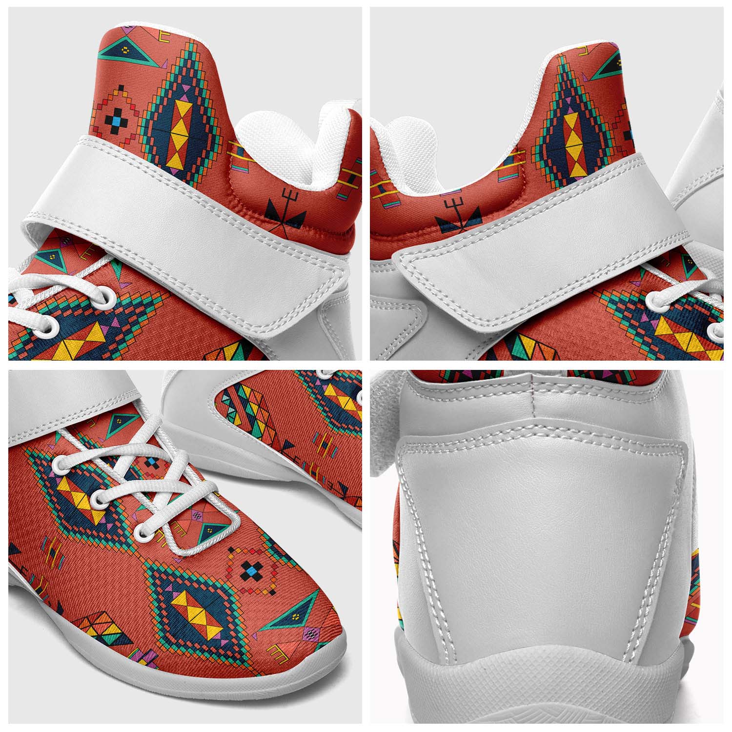 Travois Tipi Canyon Earth Ipottaa Basketball / Sport High Top Shoes - White Sole