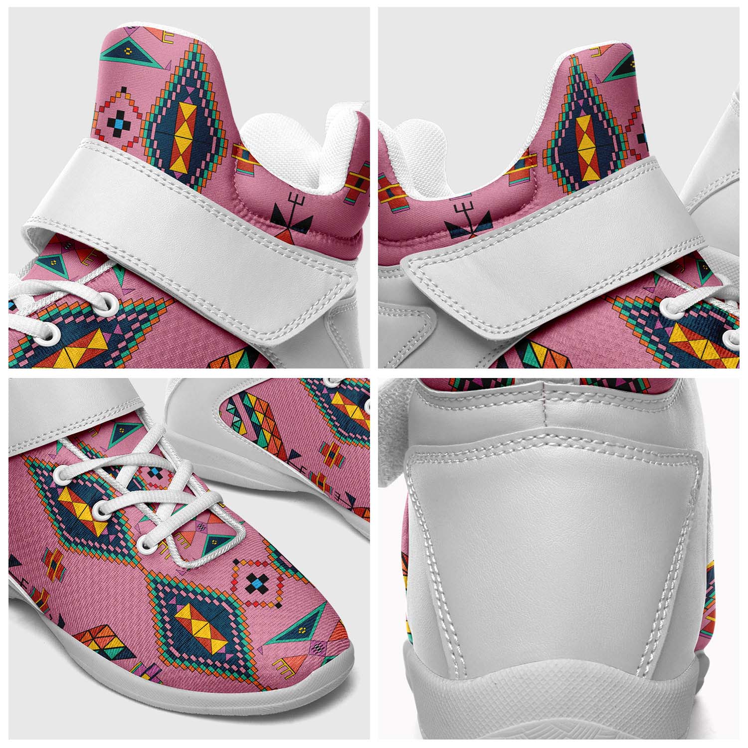 Travois Tipi Dusky Sunset Ipottaa Basketball / Sport High Top Shoes - White Sole