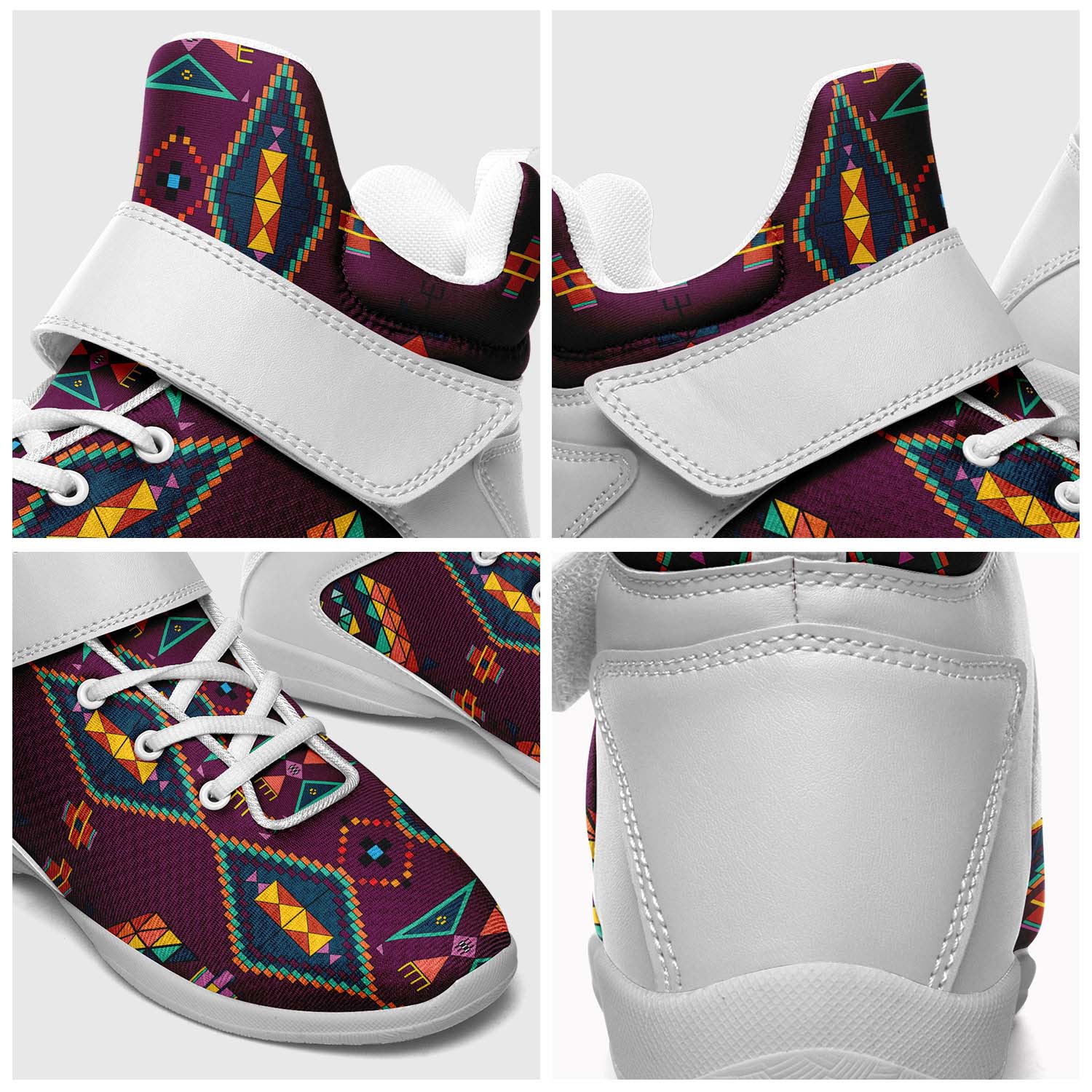 Travois Tipi Berry Ipottaa Basketball / Sport High Top Shoes - White Sole