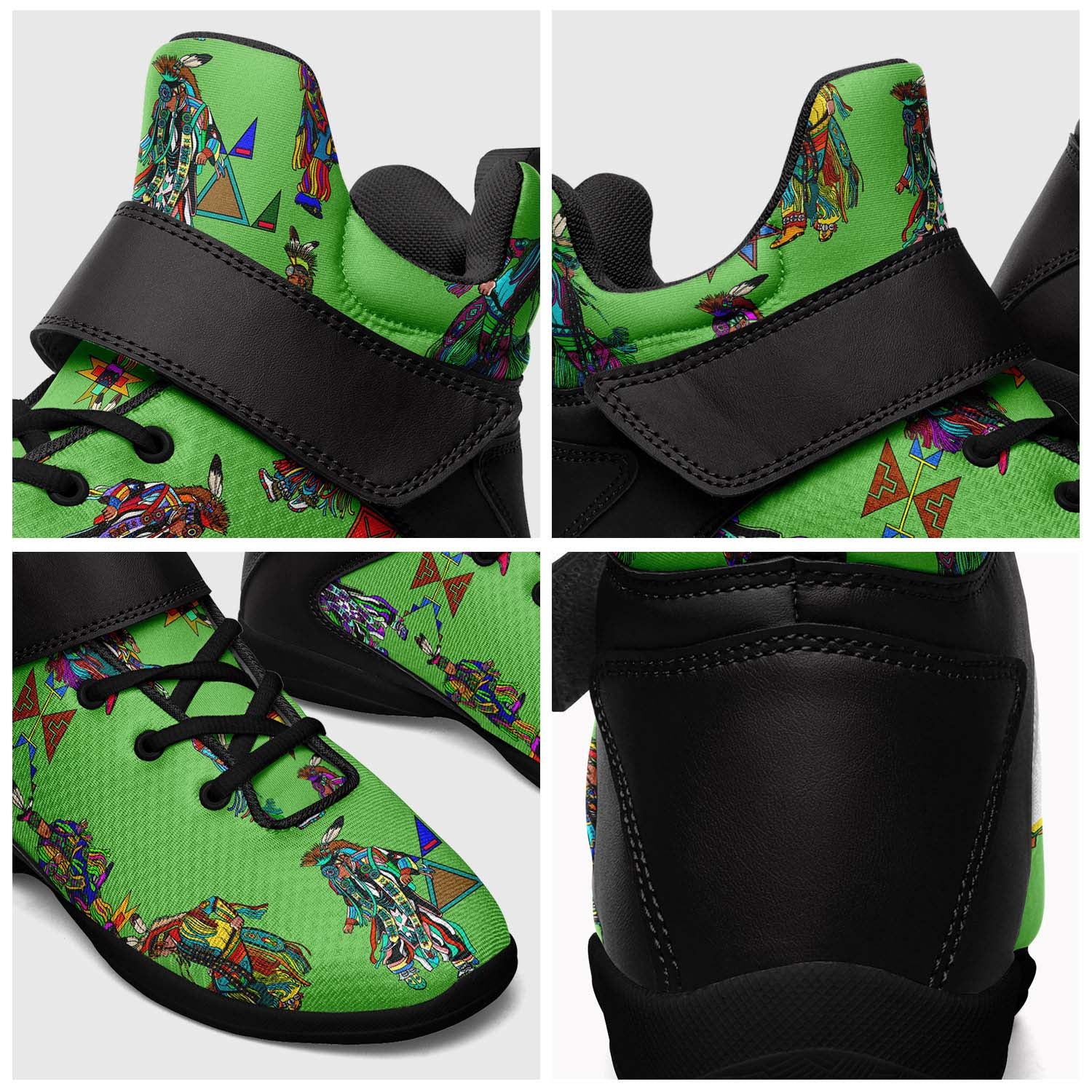 Men's Grass Dancers Ipottaa Basketball / Sport High Top Shoes - Black Sole