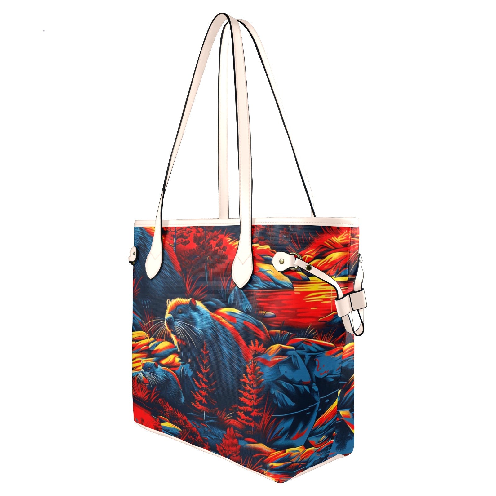 Bundle of Beavers Clover Canvas Tote Bag