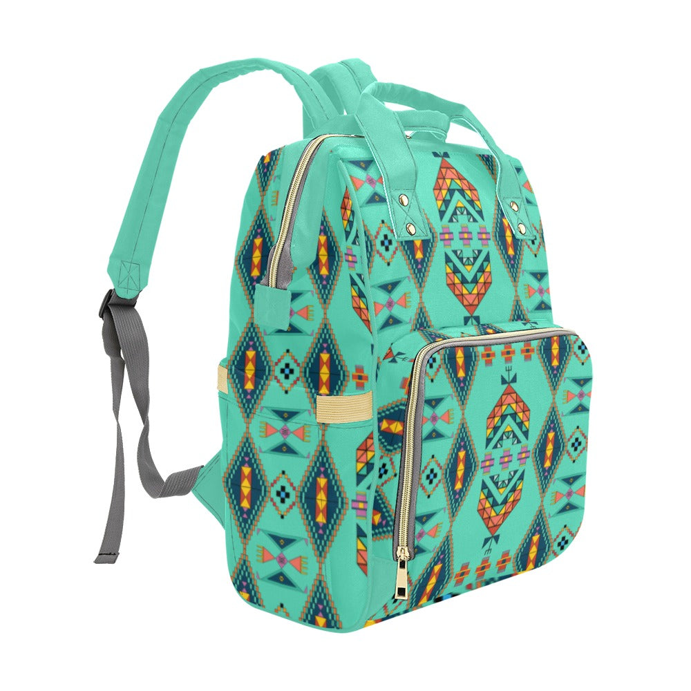Travois Tipi Smoky Sky Multi-Function Diaper Backpack/Diaper Bag