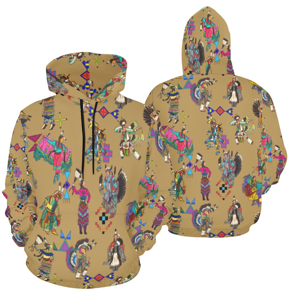 Grand Entry Dancers Earth Hoodie for Women (USA Size)