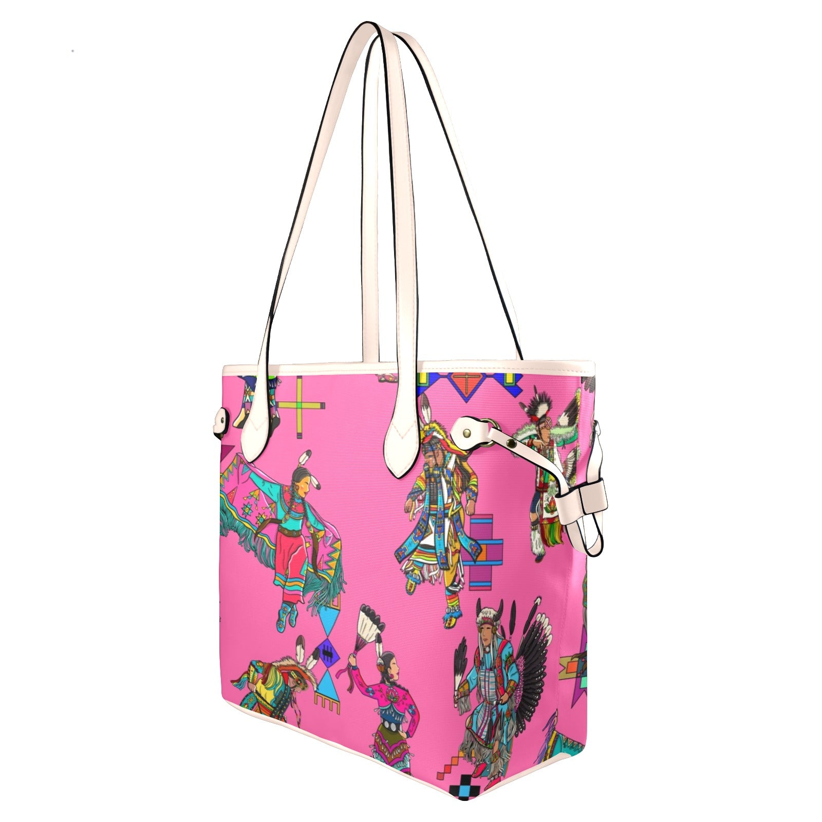 Grand Entry Dancer Pink Clover Canvas Tote Bag