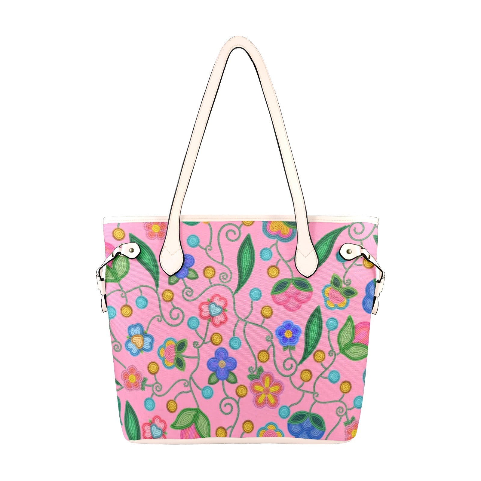 Skyberry Serenade Pink Clover Canvas Tote Bag